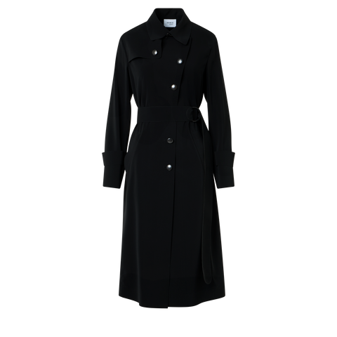 Light Trench Coat in Techno Laser Cut