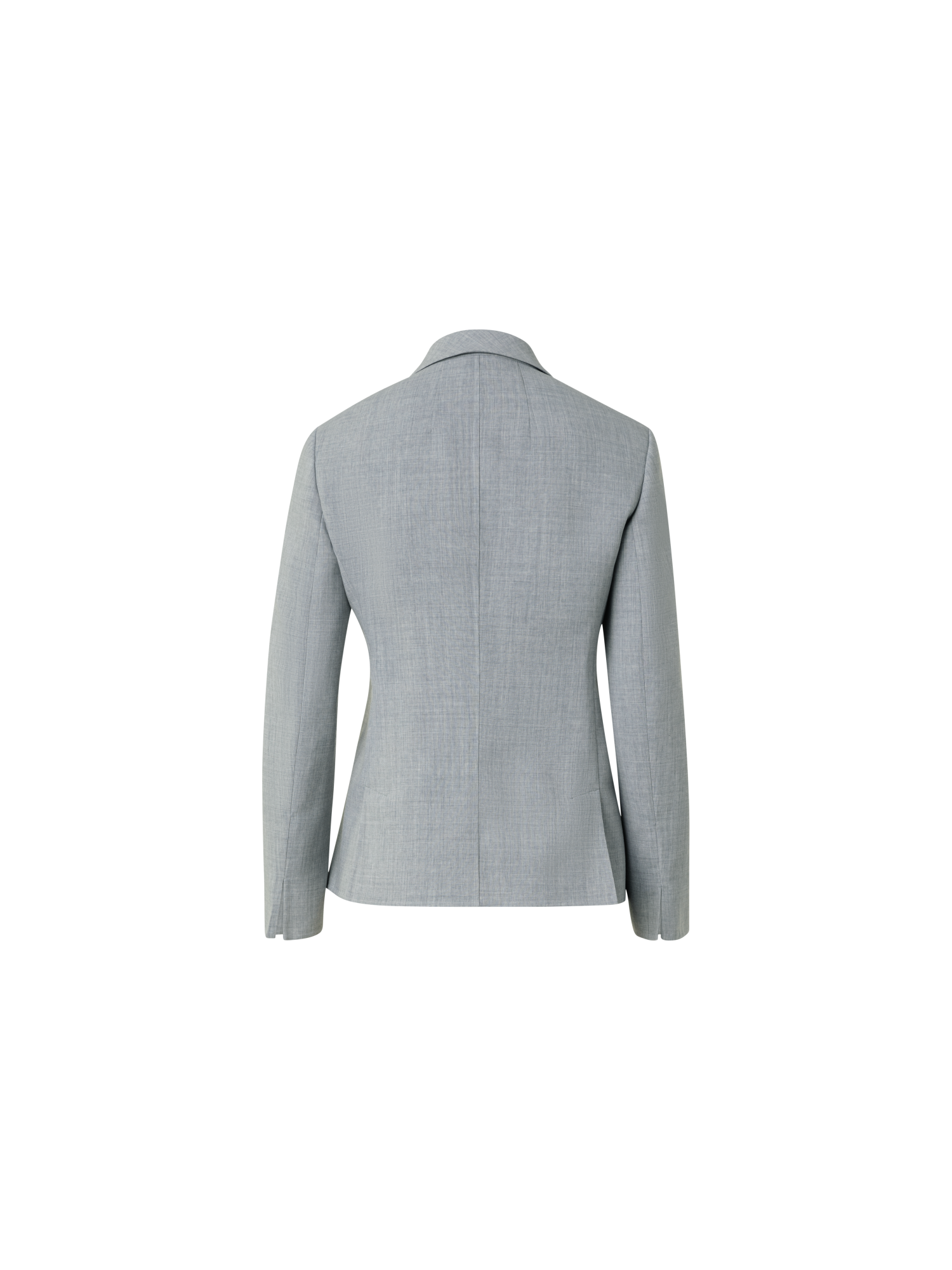 Designer Blazer aus Woll-Stretch-Doubleface - Grau