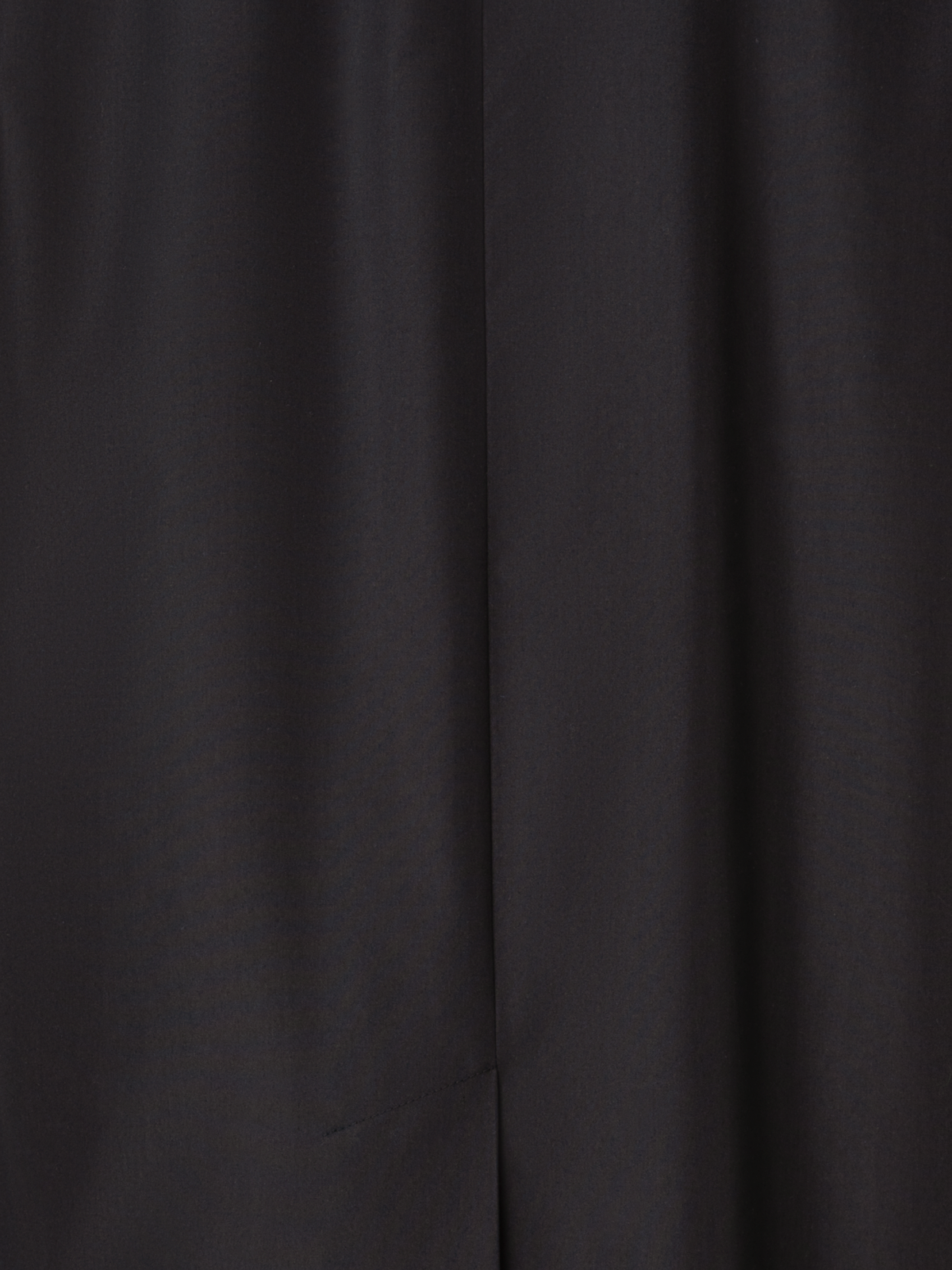 Designer Doppellagiger Mantel: Seide und Angora-Kaschmir - Schwarz