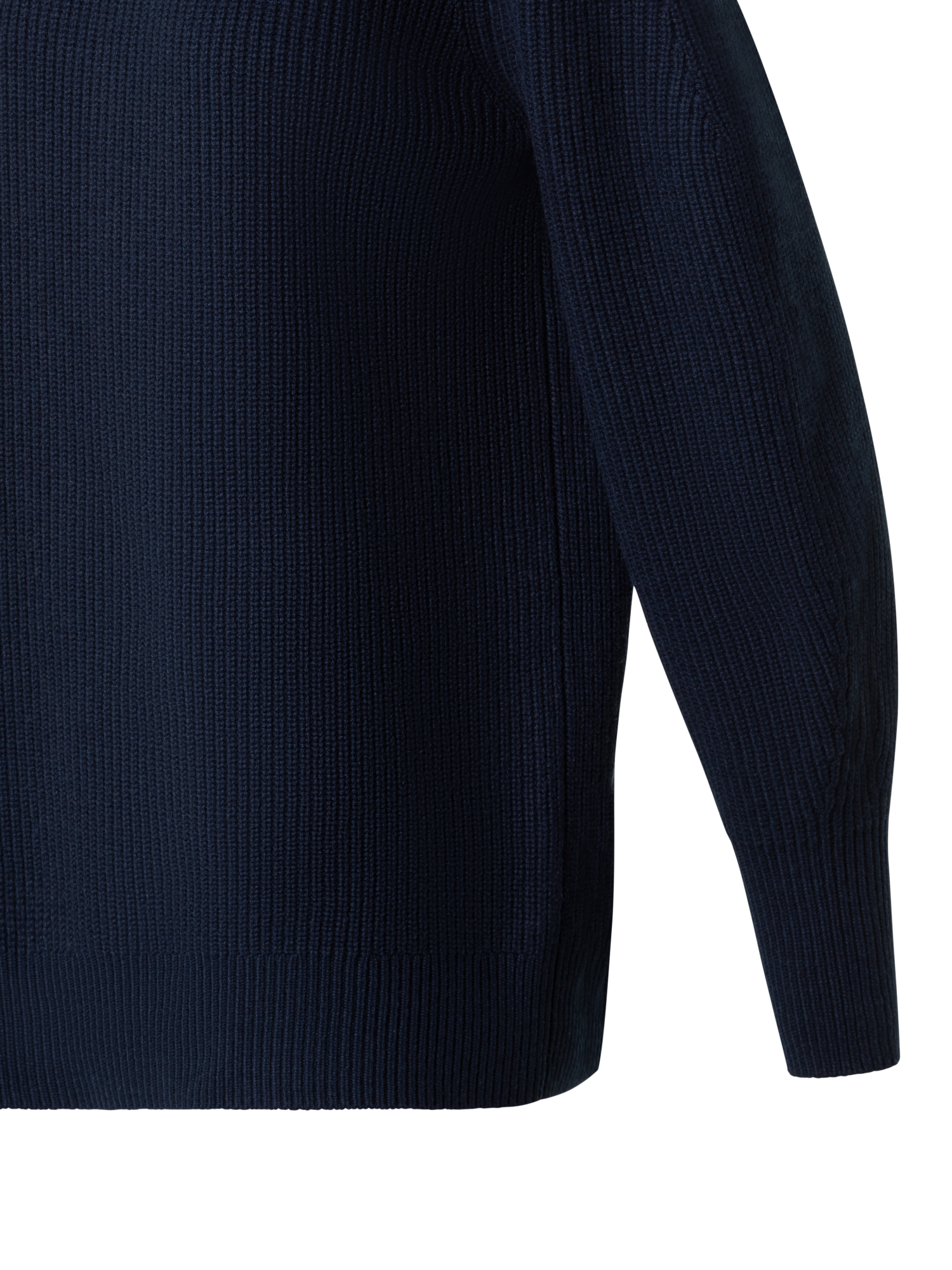 Designer Rollkragenpullover aus Wolle-Kaschmir-Mischung - Dunkelblau - Blau