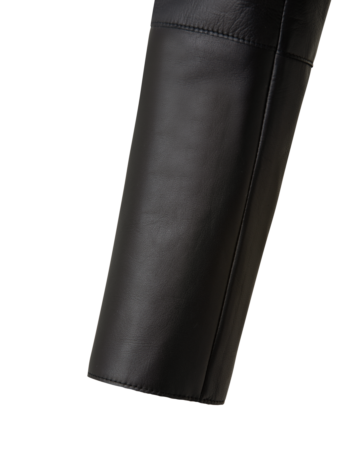 Designer Kurze Lederjacke - Schwarz