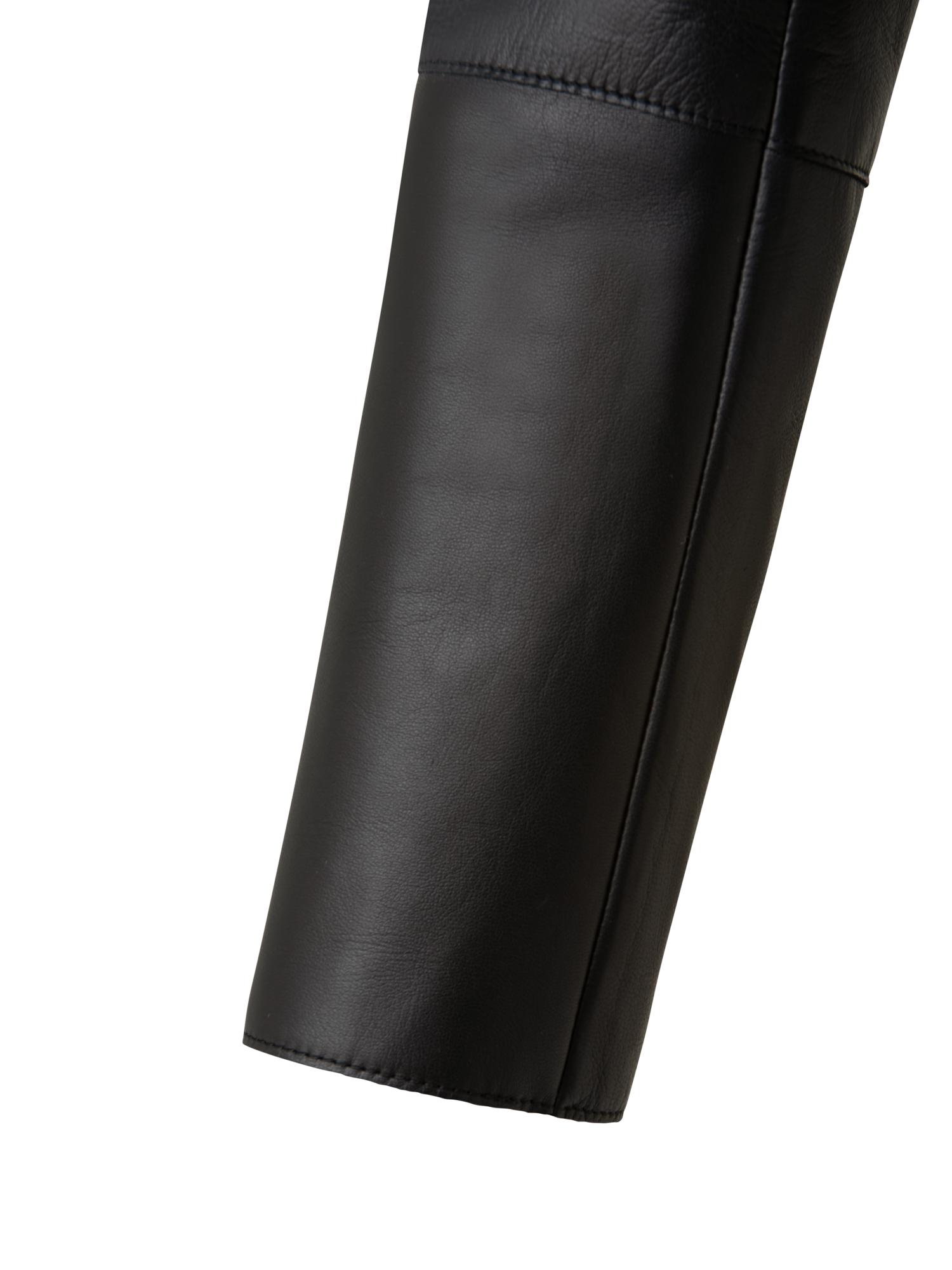 Designer Kurze Lederjacke - Schwarz