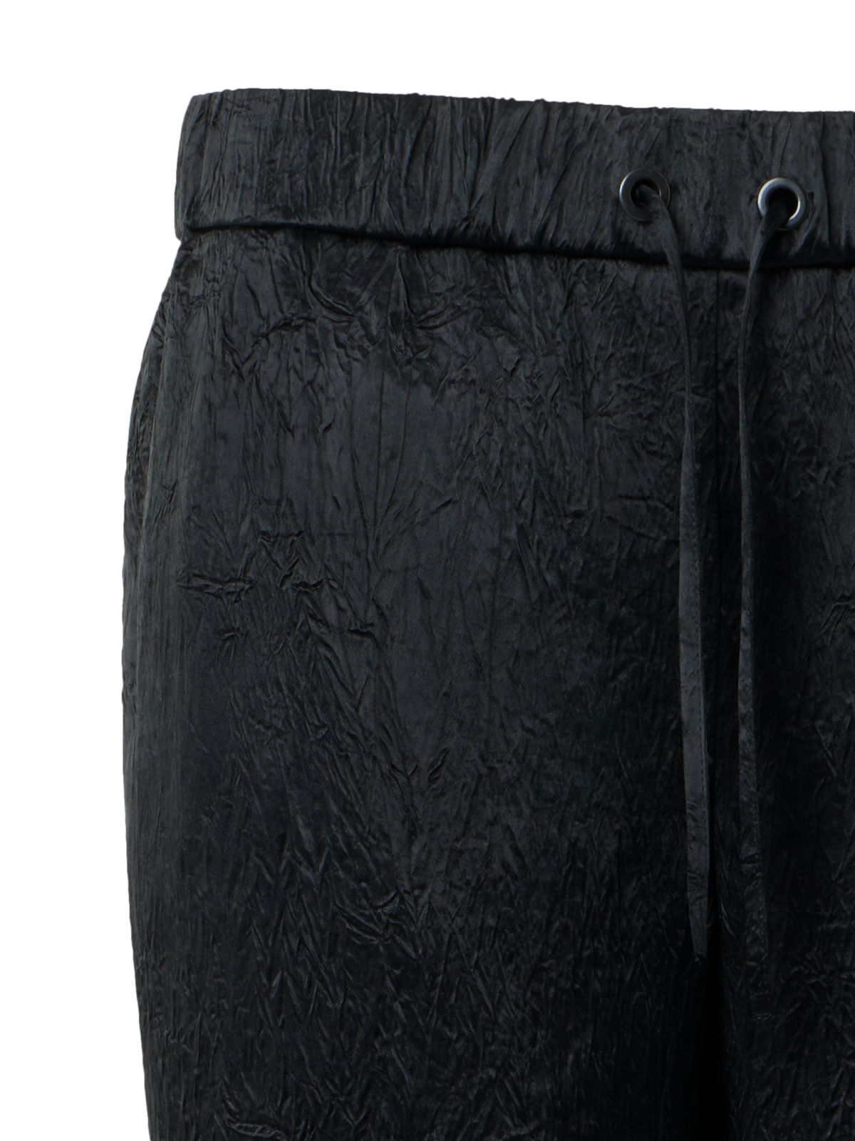 Designer Mike Jogginghose aus Knitter-Satin mit Kordelzug - Schwarz