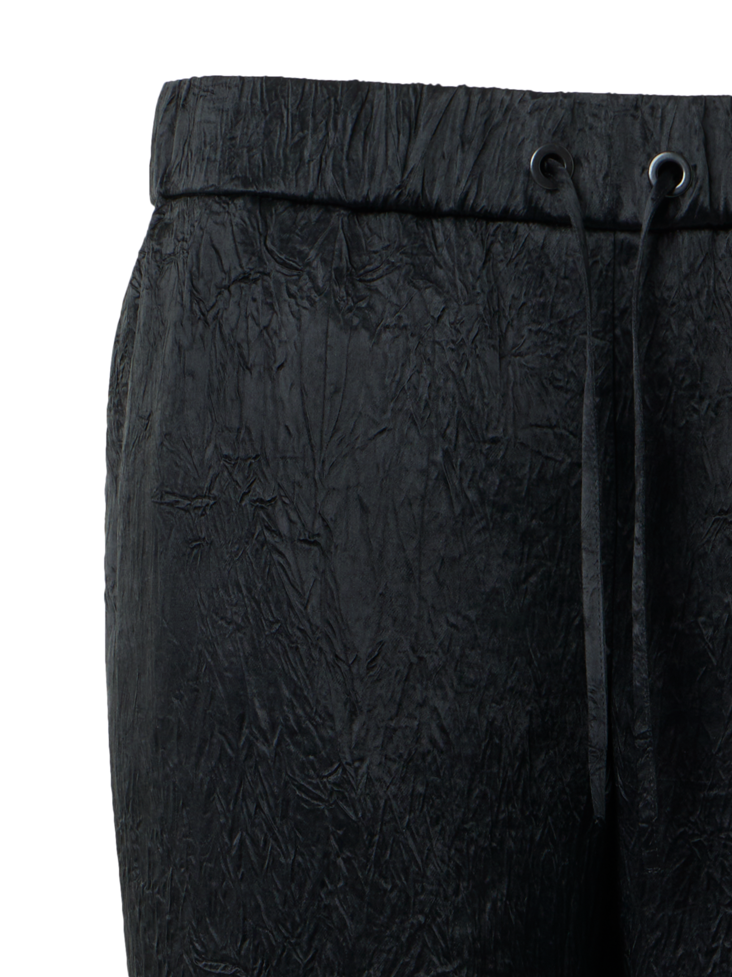 Designer Mike Jogginghose aus Knitter-Satin mit Kordelzug - Schwarz