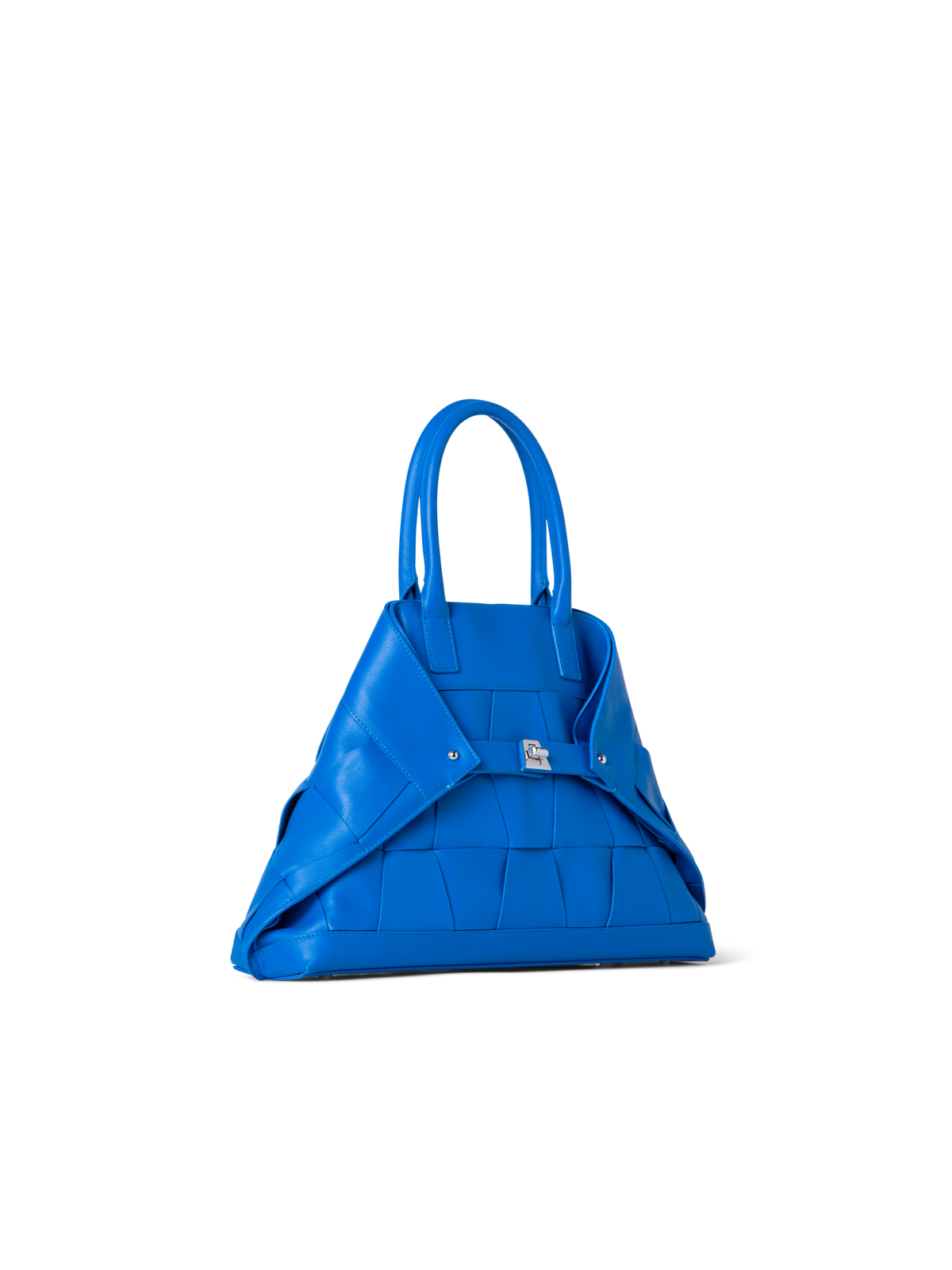 Designer Ai Small Top Handle Tote - Blau