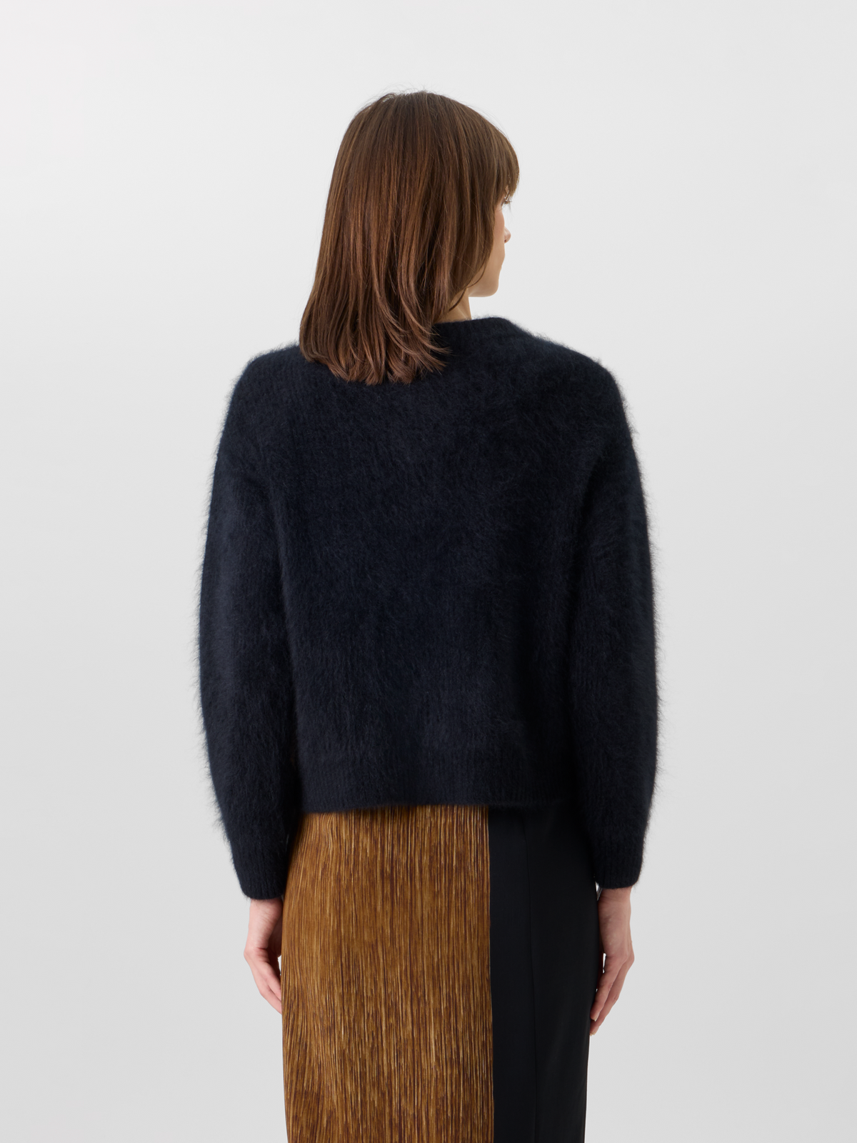 Designer Cloud Cashmere Pullover in Oro Lienzo Jacquard - Schwarz - Braun - Bunt #editorial