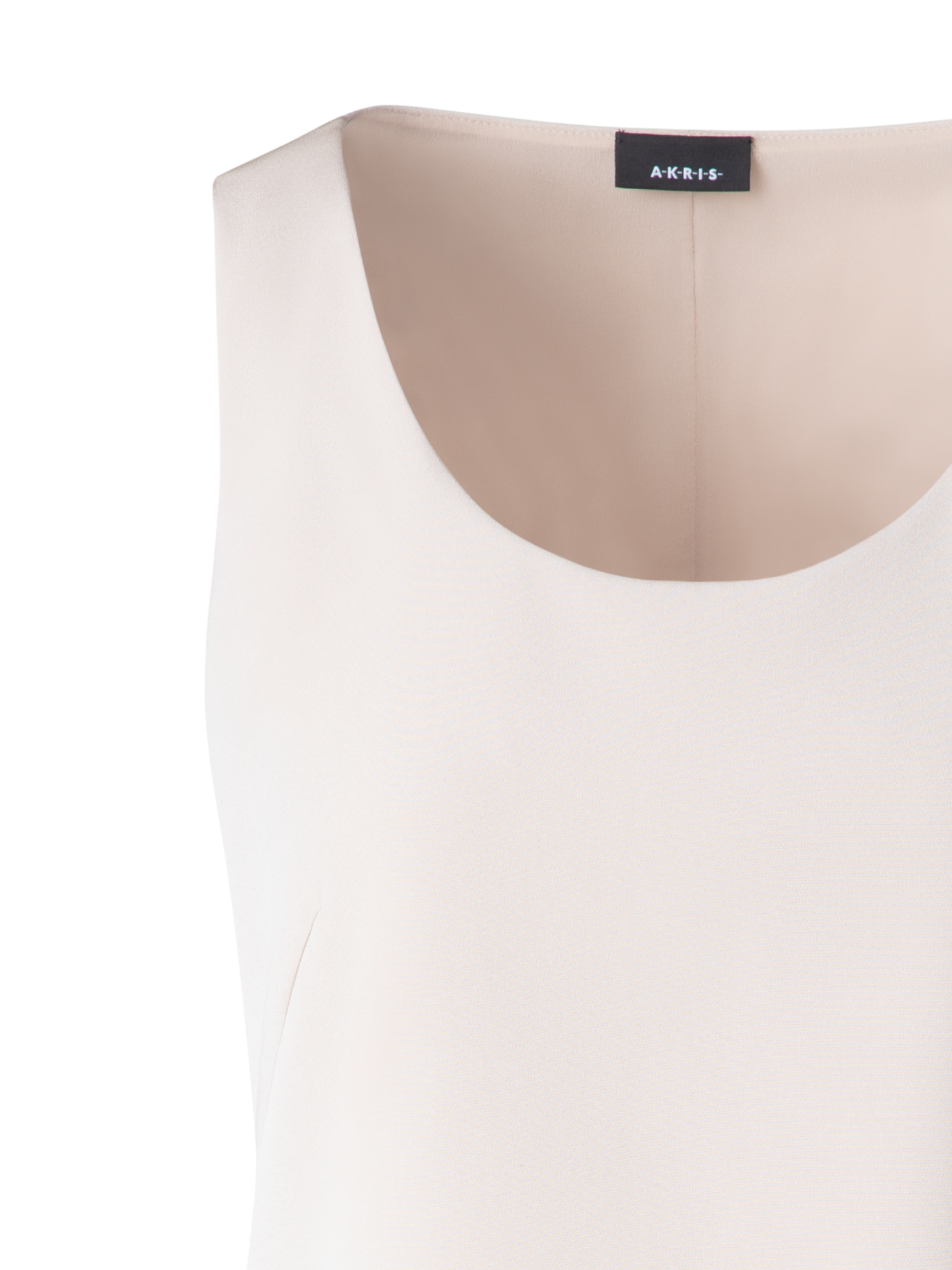 Designer Seiden-Tank-Top - Beige