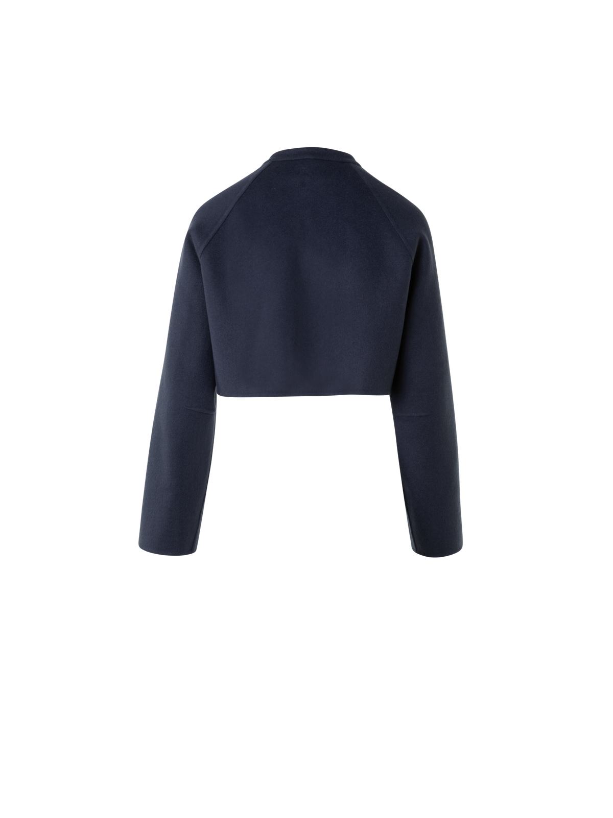 Designer Kurzer Duo-Mantel Kaschmir Weste & Bolero - Dunkelblau - Blau