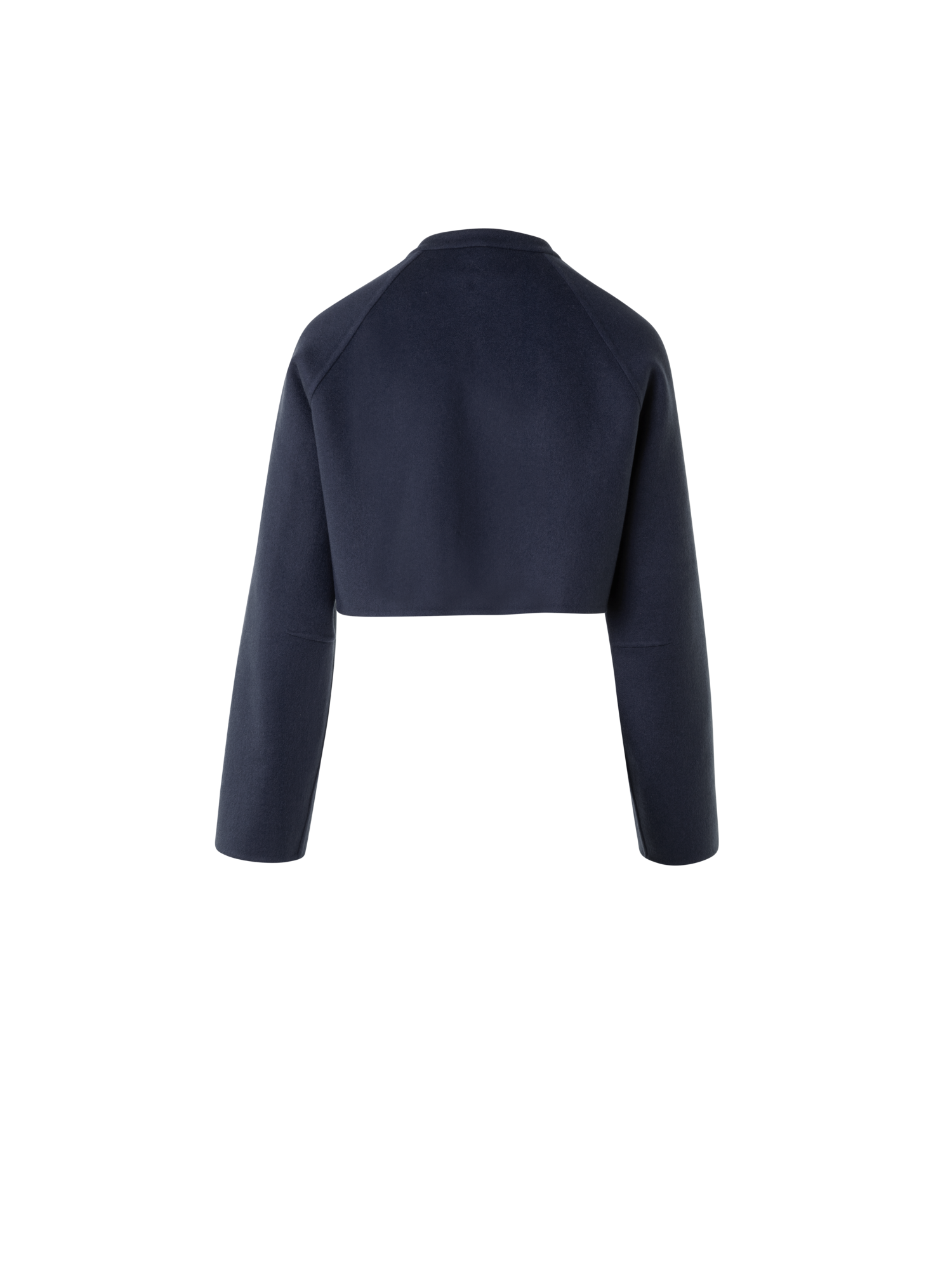 Designer Kurzer Duo-Mantel Kaschmir Weste & Bolero - Dunkelblau - Blau