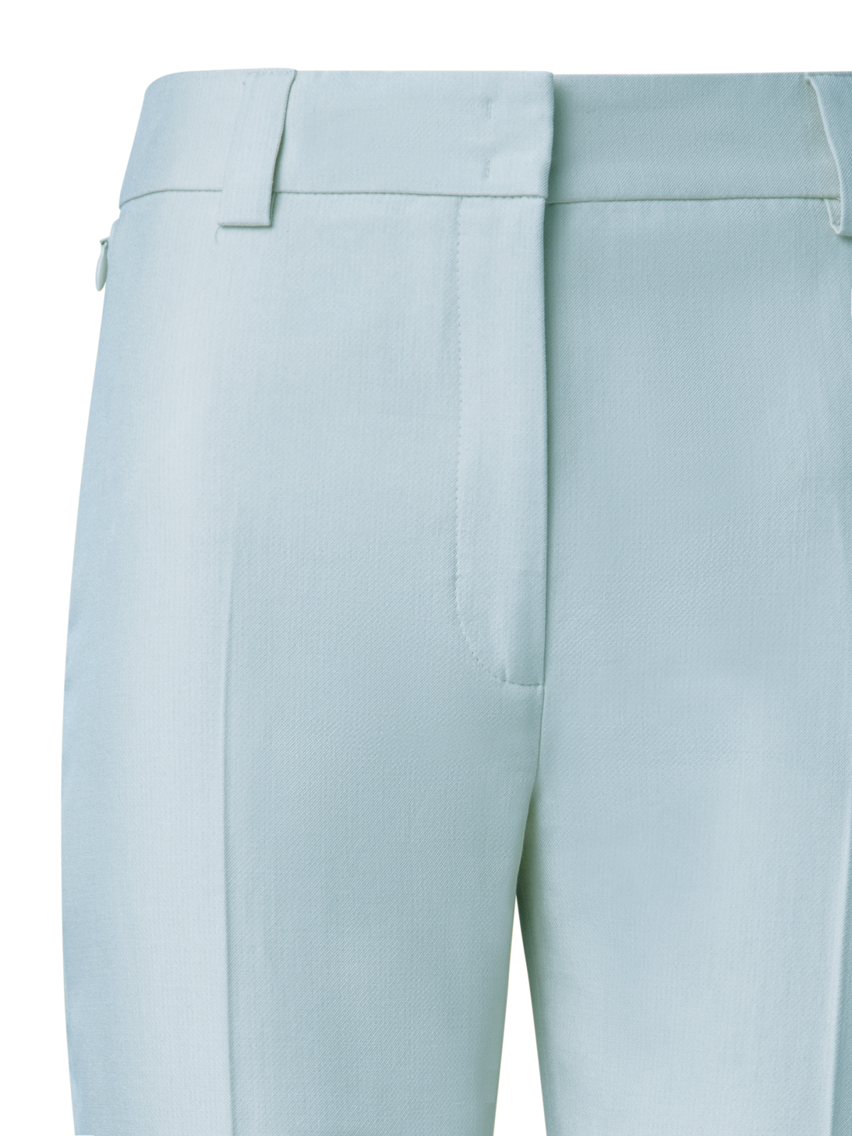 Designer Tapered Hose aus Baumwoll-Seiden-Doubleface - Gelb - Blau