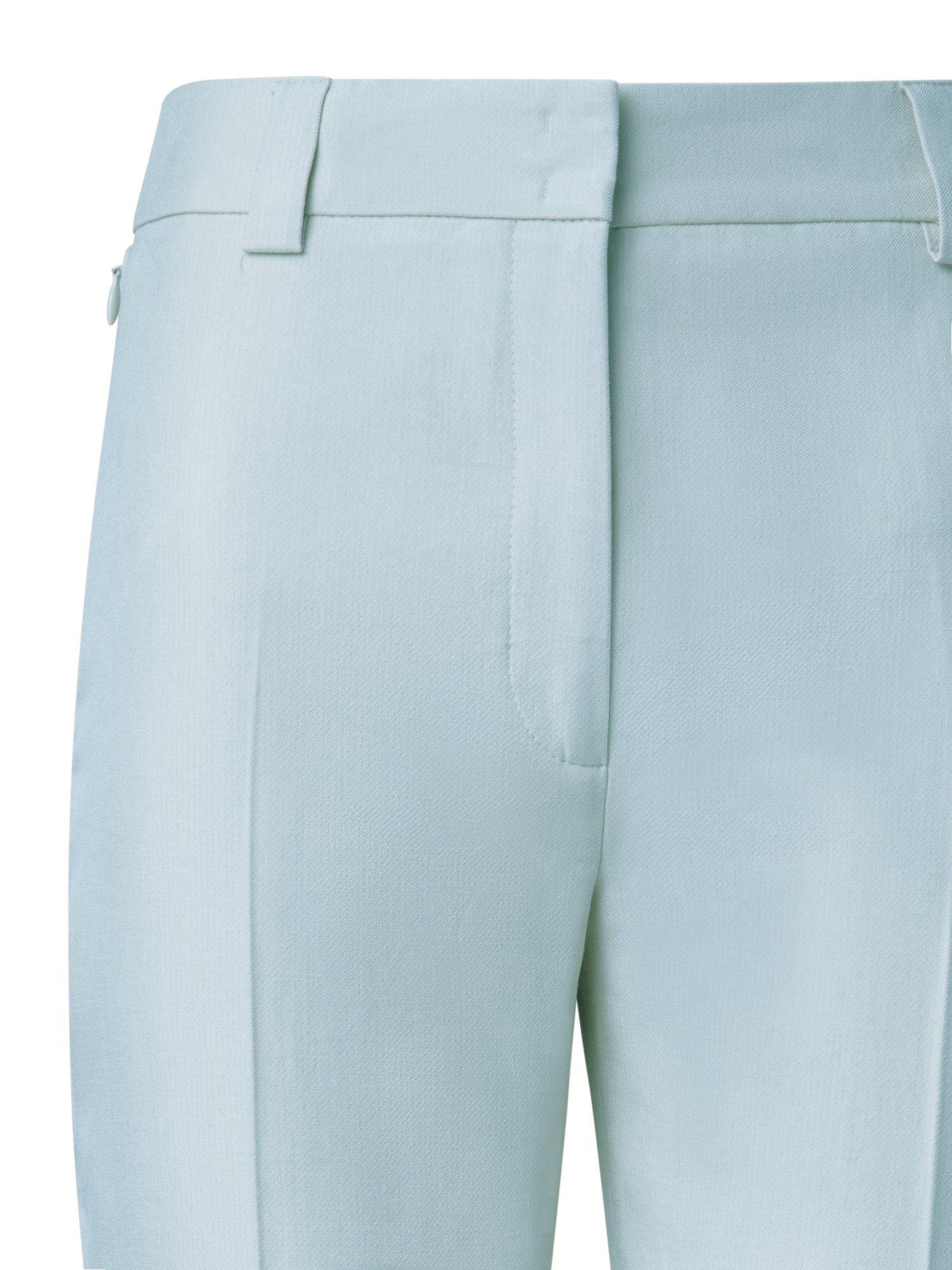 Designer Tapered Hose aus Baumwoll-Seiden-Doubleface - Gelb - Blau