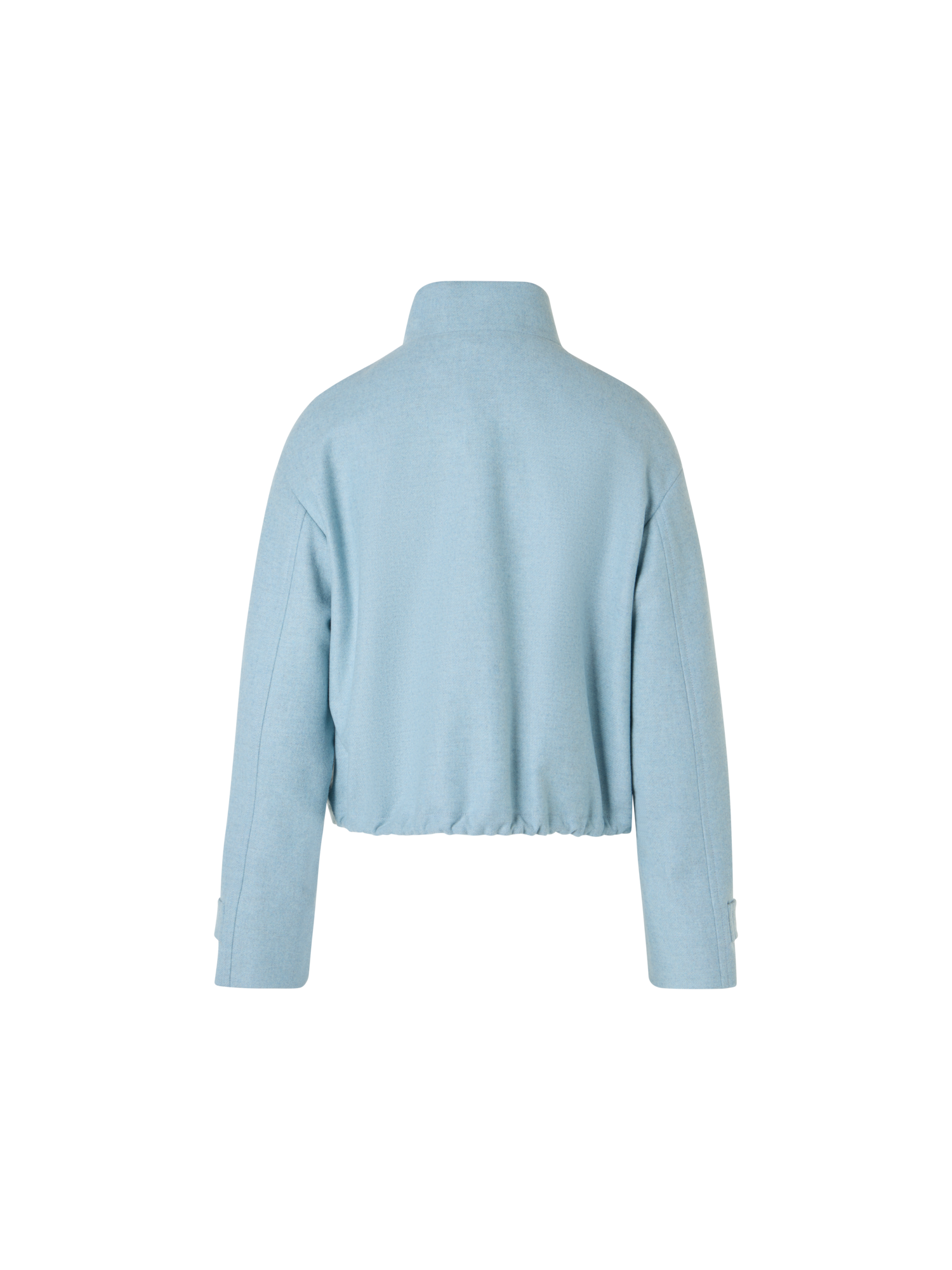 Designer Blouson-Jacke aus Wollmischung - Blau