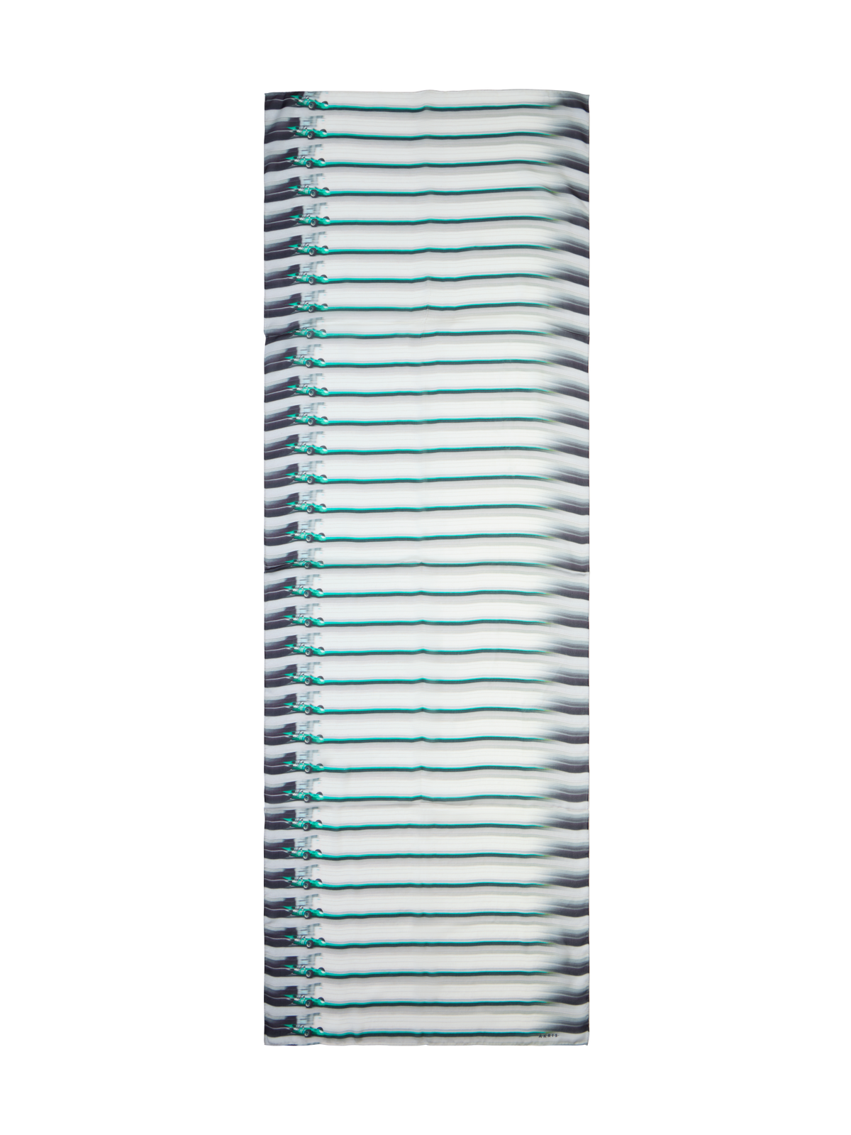 Designer Schal mit Car Stripes Druck