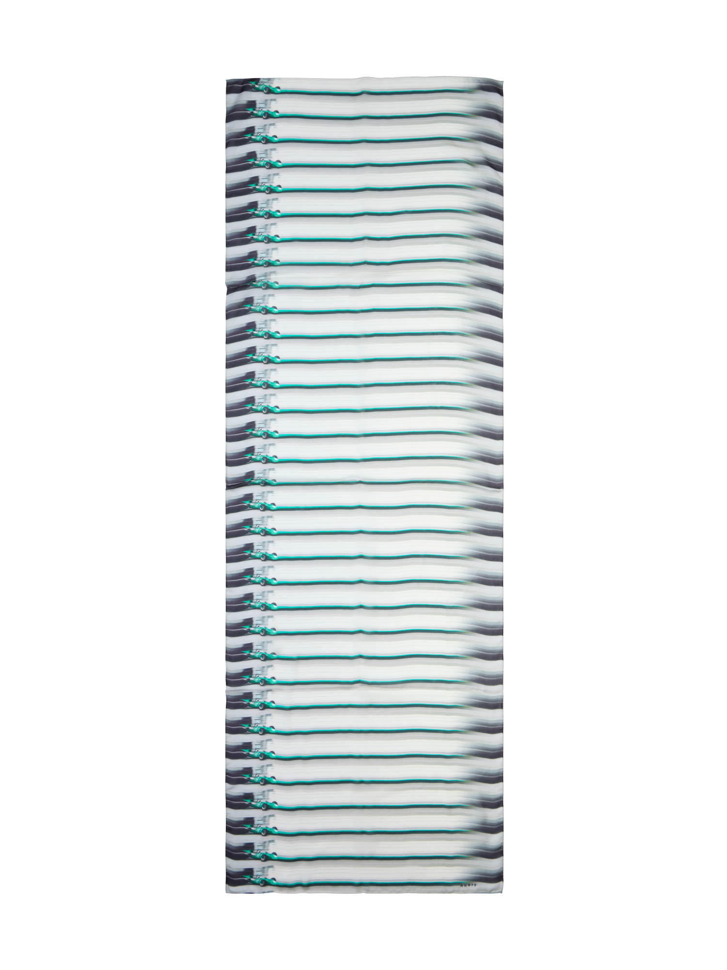 Designer Schal mit Car Stripes Druck