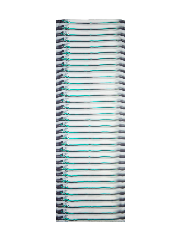 Designer Schal mit Car Stripes Druck