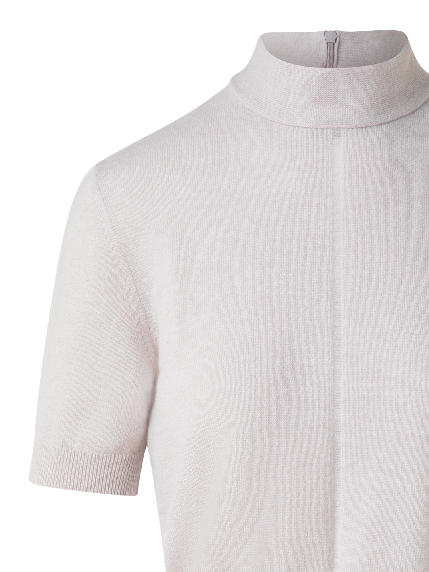 Designer Kaschmirpullover mit transparentem Streifen - Beige