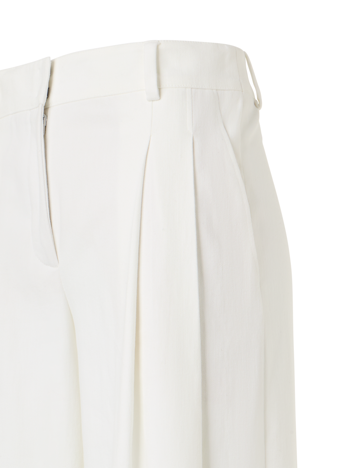Designer Cassie Hose aus Denim Baumwoll-Stretch  - Ecru - Weiss