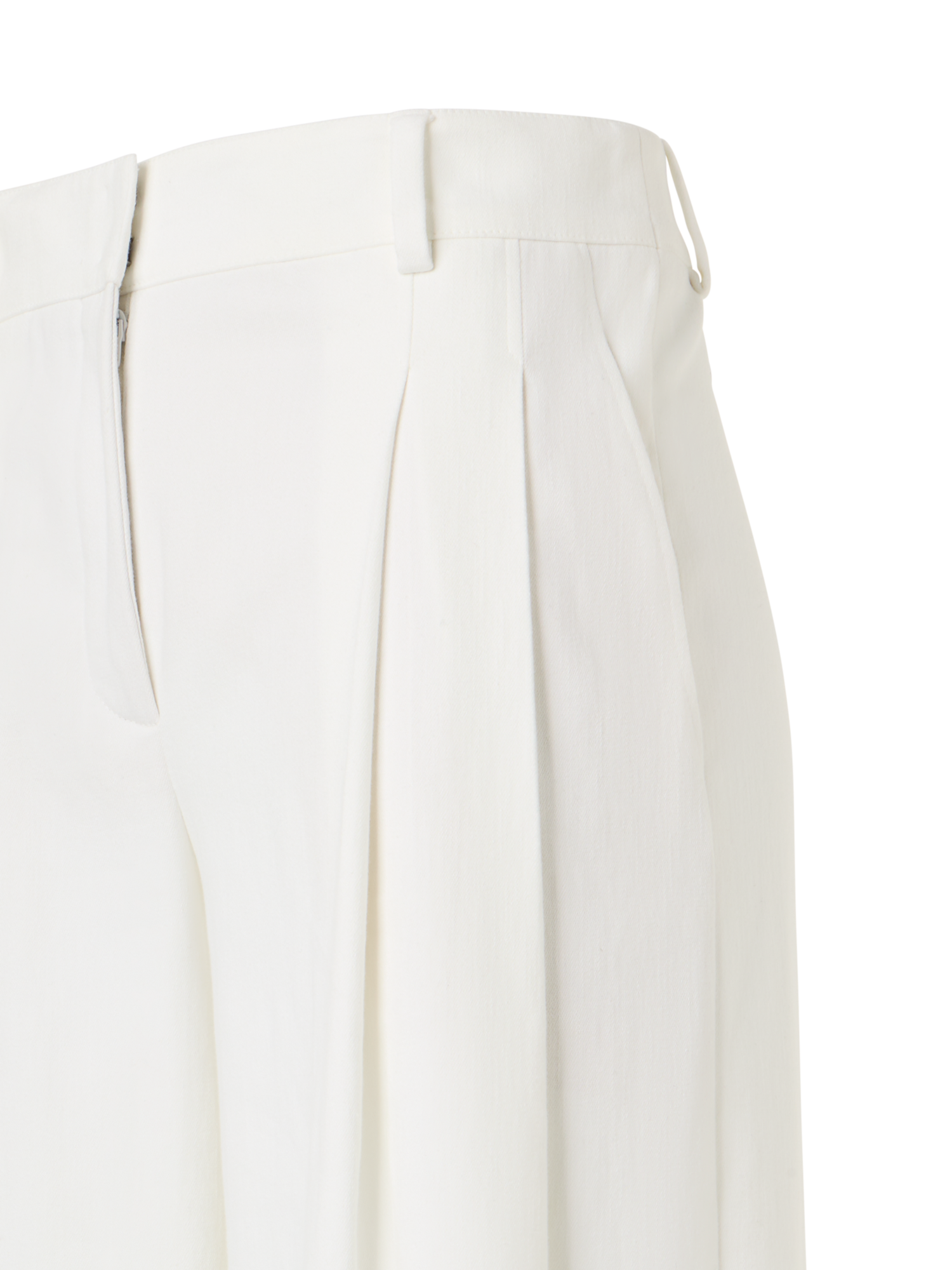 Designer Cassie Hose aus Denim Baumwoll-Stretch  - Ecru - Weiss