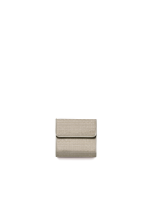 Designer Small Flap Over Wallet in Horsehair, 10.3 x 9.5 x2.3 cm