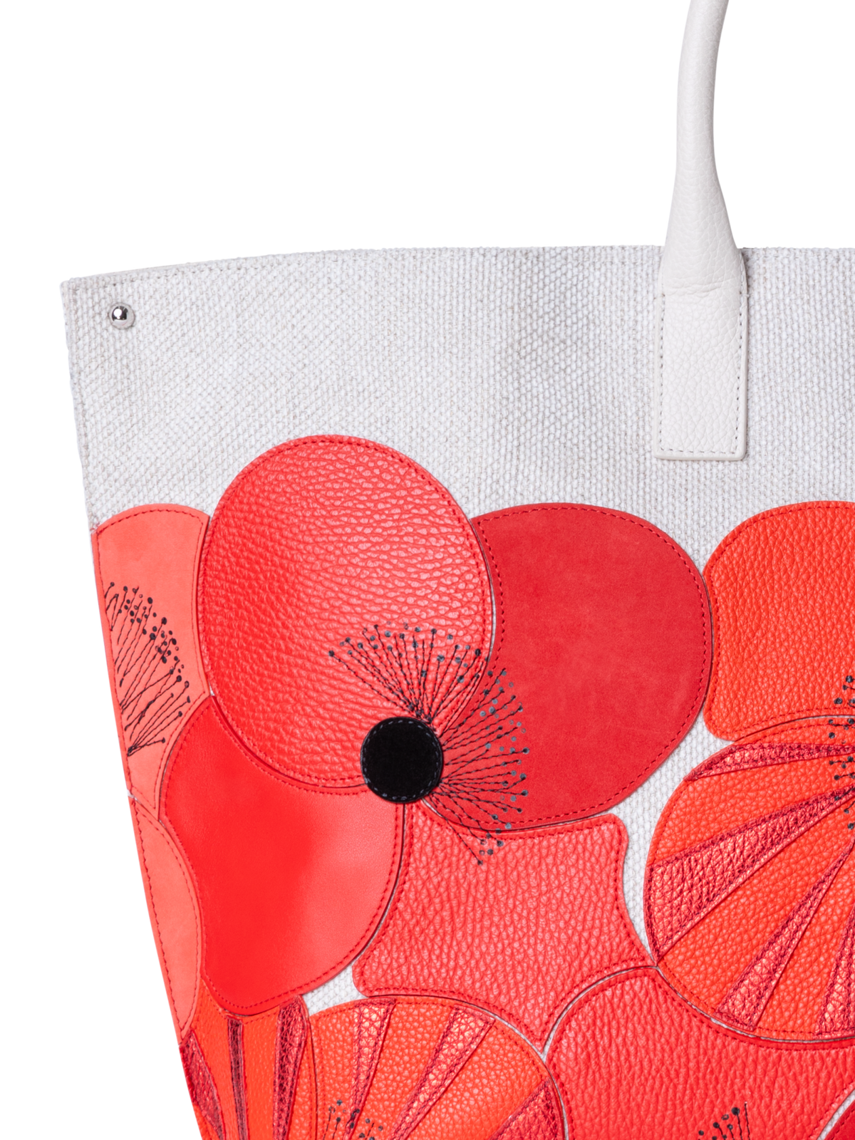 Designer Ai Medium Top Handle Tote - Bunt - Rot