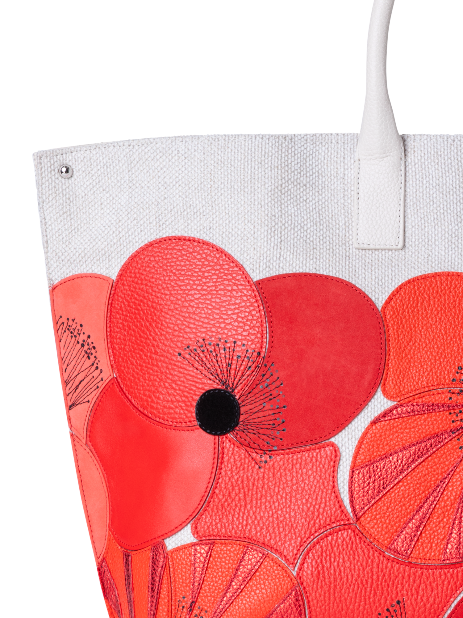 Designer Ai Medium Top Handle Tote - Bunt - Rot