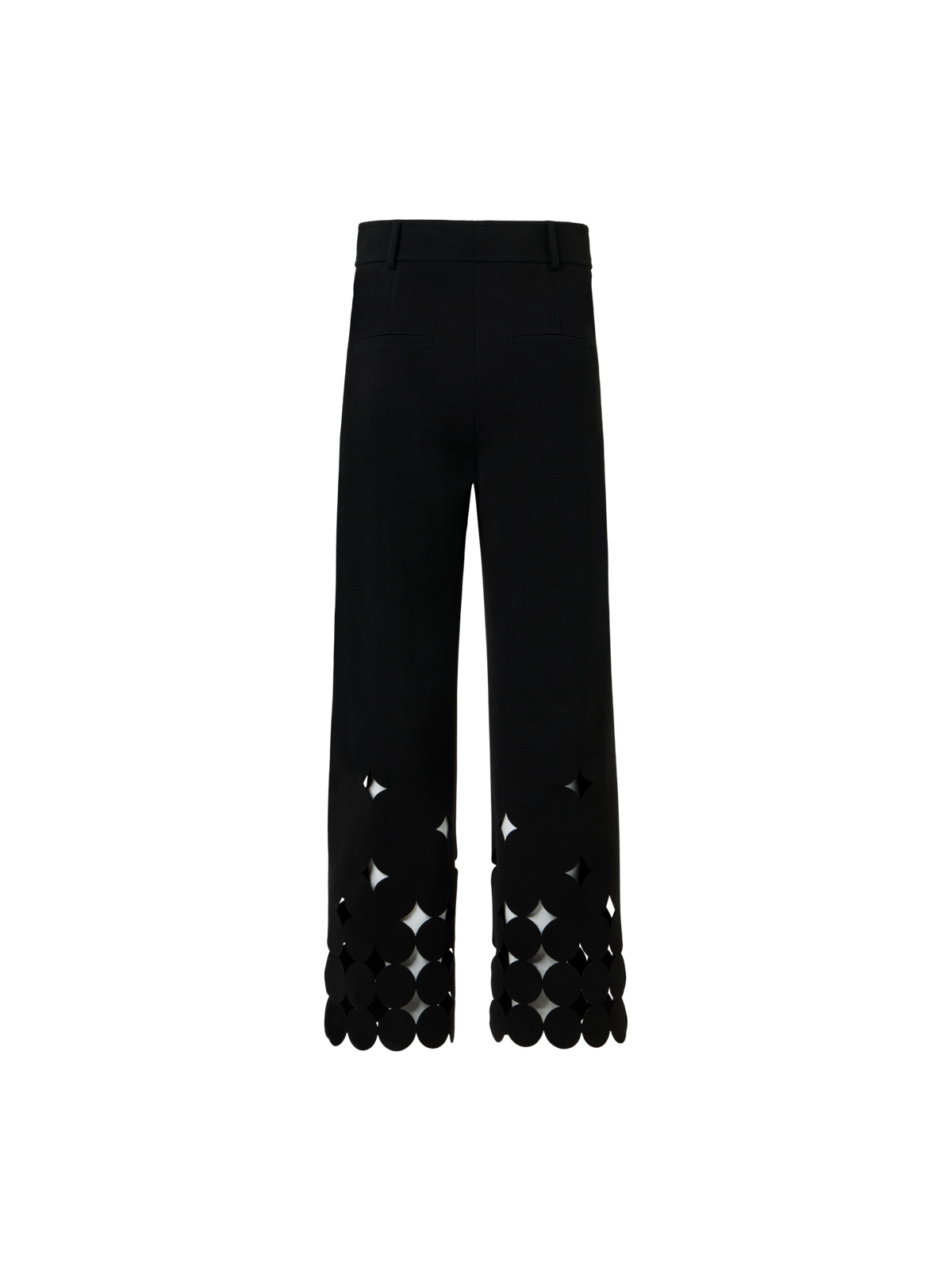 Designer Dropping Dot Cut-Out-Jerseyhose - Schwarz