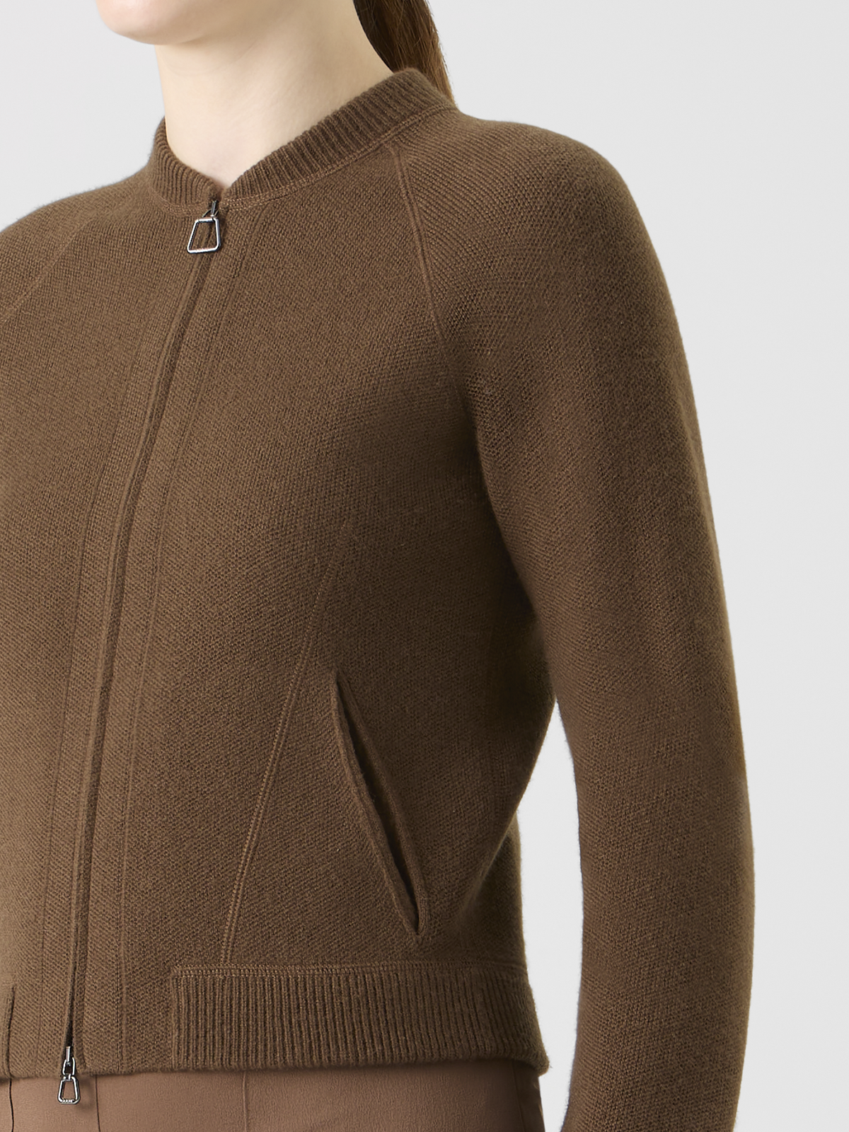 Designer Kurzer Cardigan aus Kaschmir-Piqué #editorial