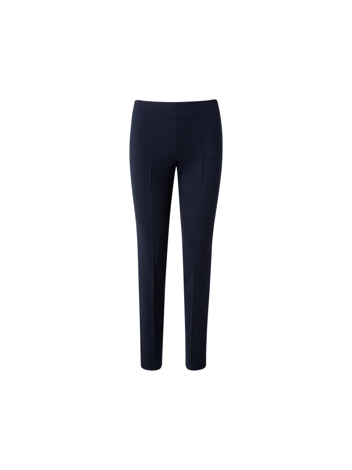 Designer Slim Hose aus Woll-Doubleface - Dunkelblau - Blau