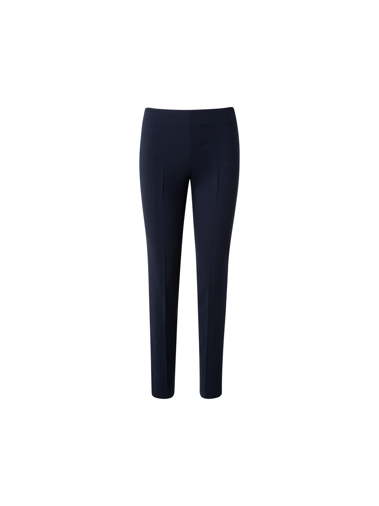 Designer Slim Hose aus Woll-Doubleface - Dunkelblau - Blau