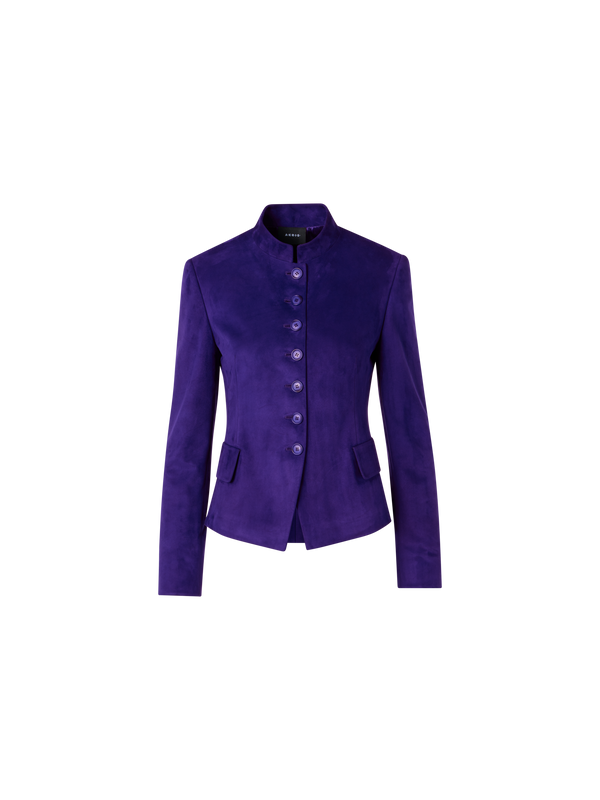 Designer Deva Kurzjacke aus Wildleder - Violett