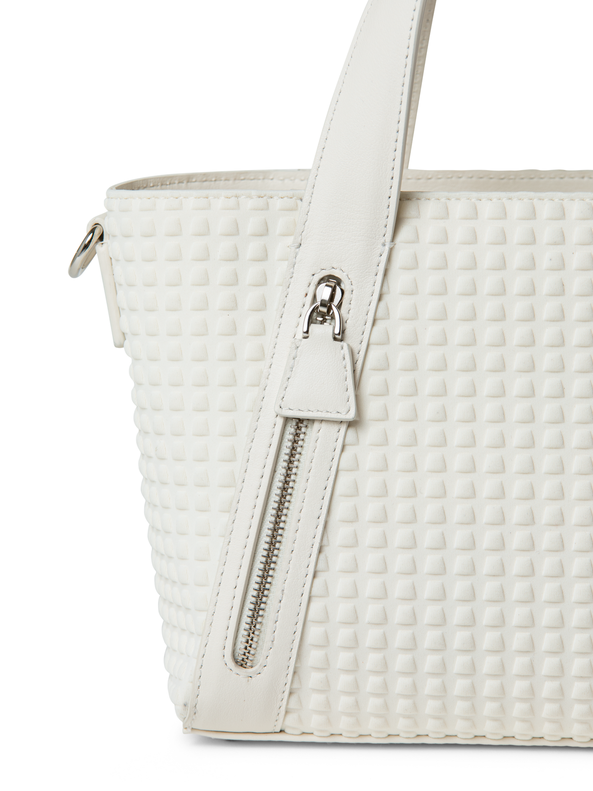 Designer Alexa Little Zip Top Handle Tote - Weiss