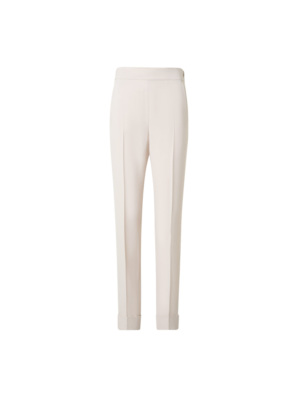 Designer Tapered Hose mit elastischem Bund - Ecru - Beige - Weiss