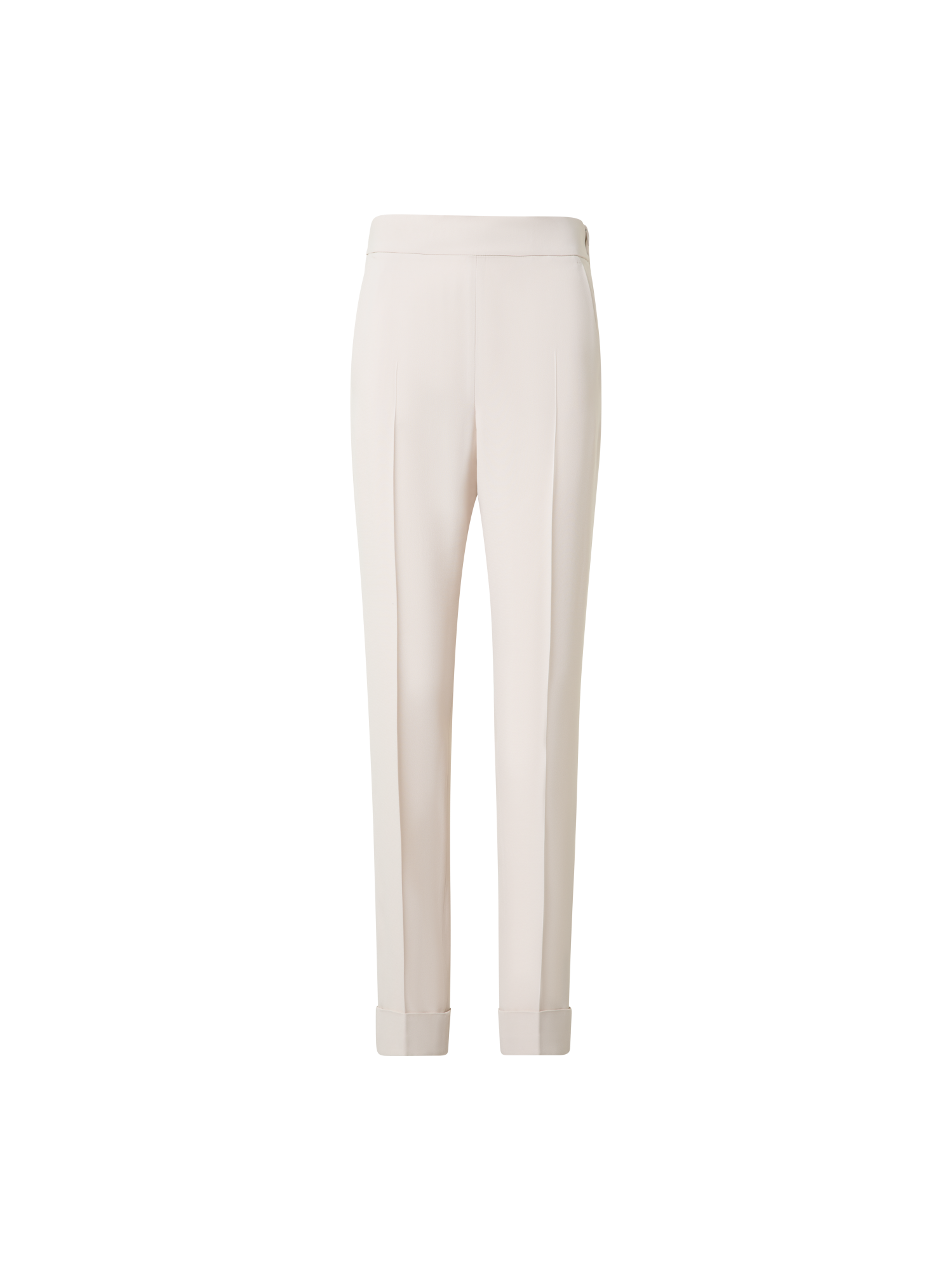 Designer Tapered Hose mit elastischem Bund - Ecru - Beige - Weiss