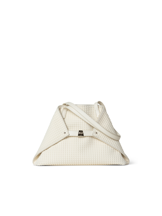 Designer Ai Small Shoulder Tote - Weiss