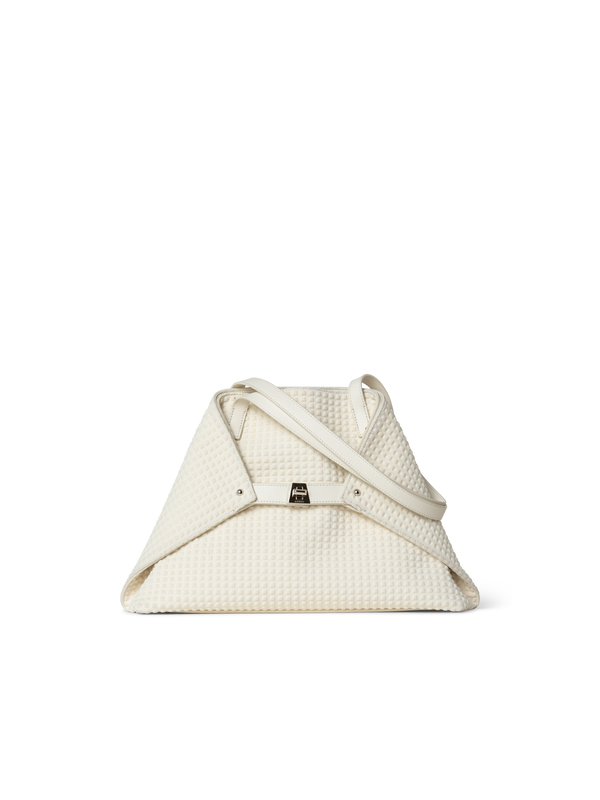 Designer Ai Small Shoulder Tote - Weiss