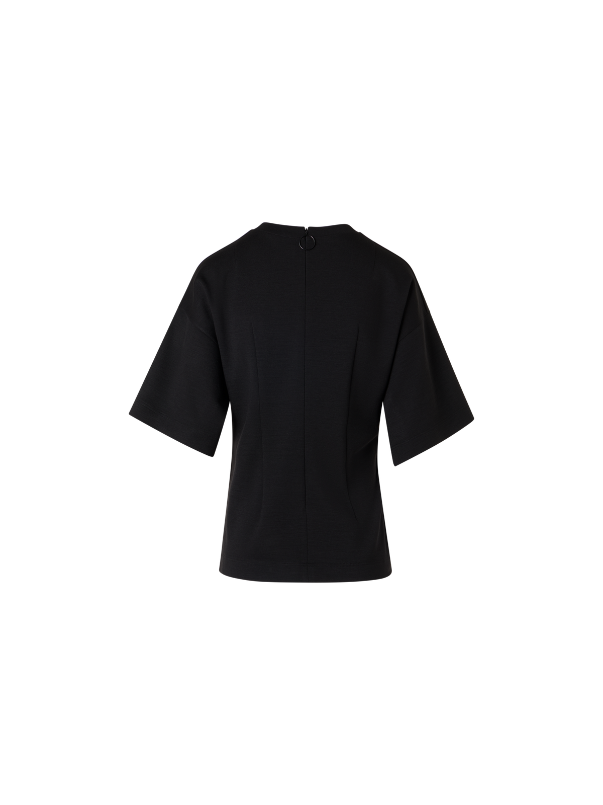 Designer Kurzärmeliges T-Shirt mit Punto Dot Applikation - Schwarz