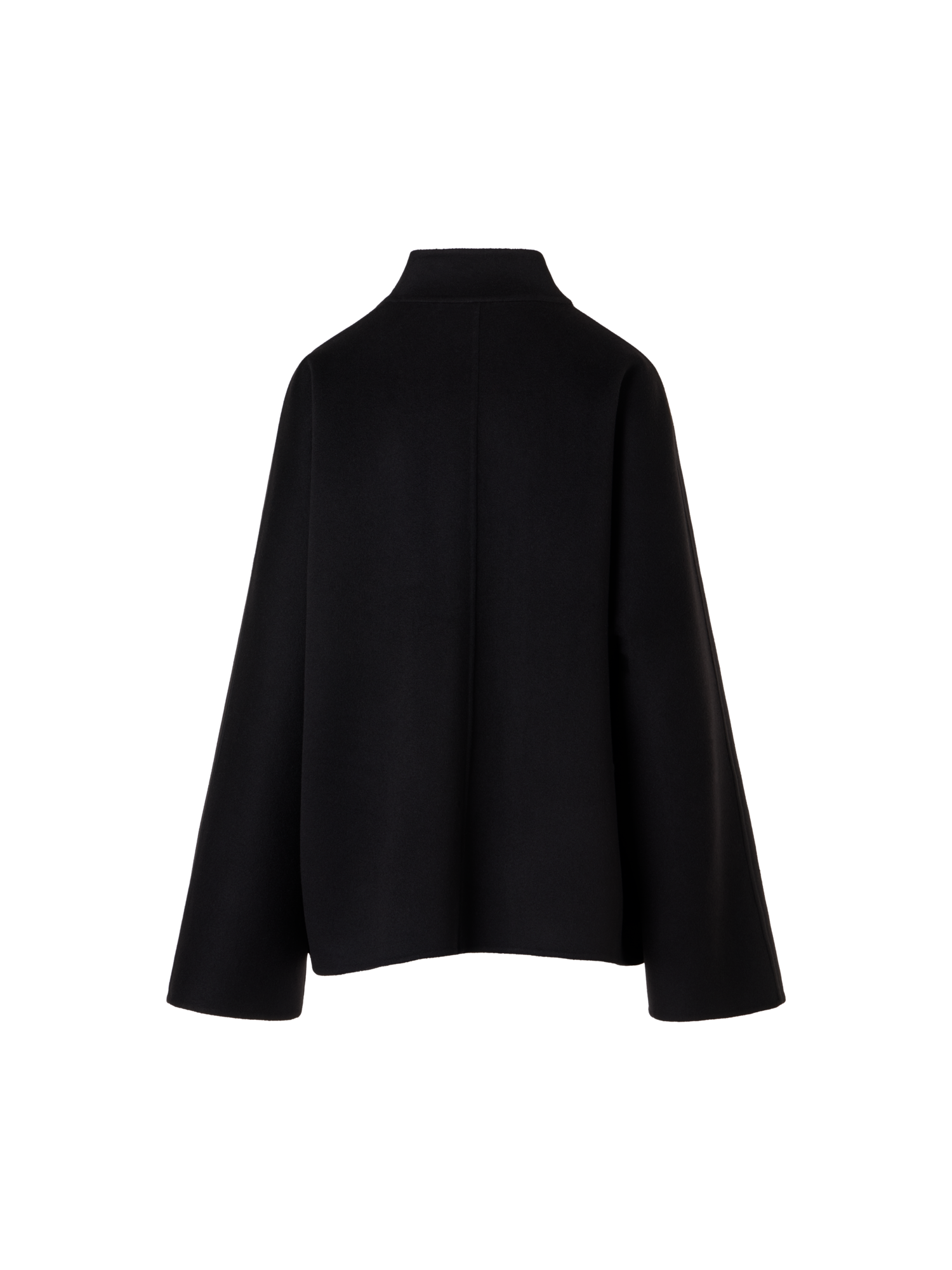 Designer Oversize Kimonojacke aus Kaschmir-Double-Face - Schwarz