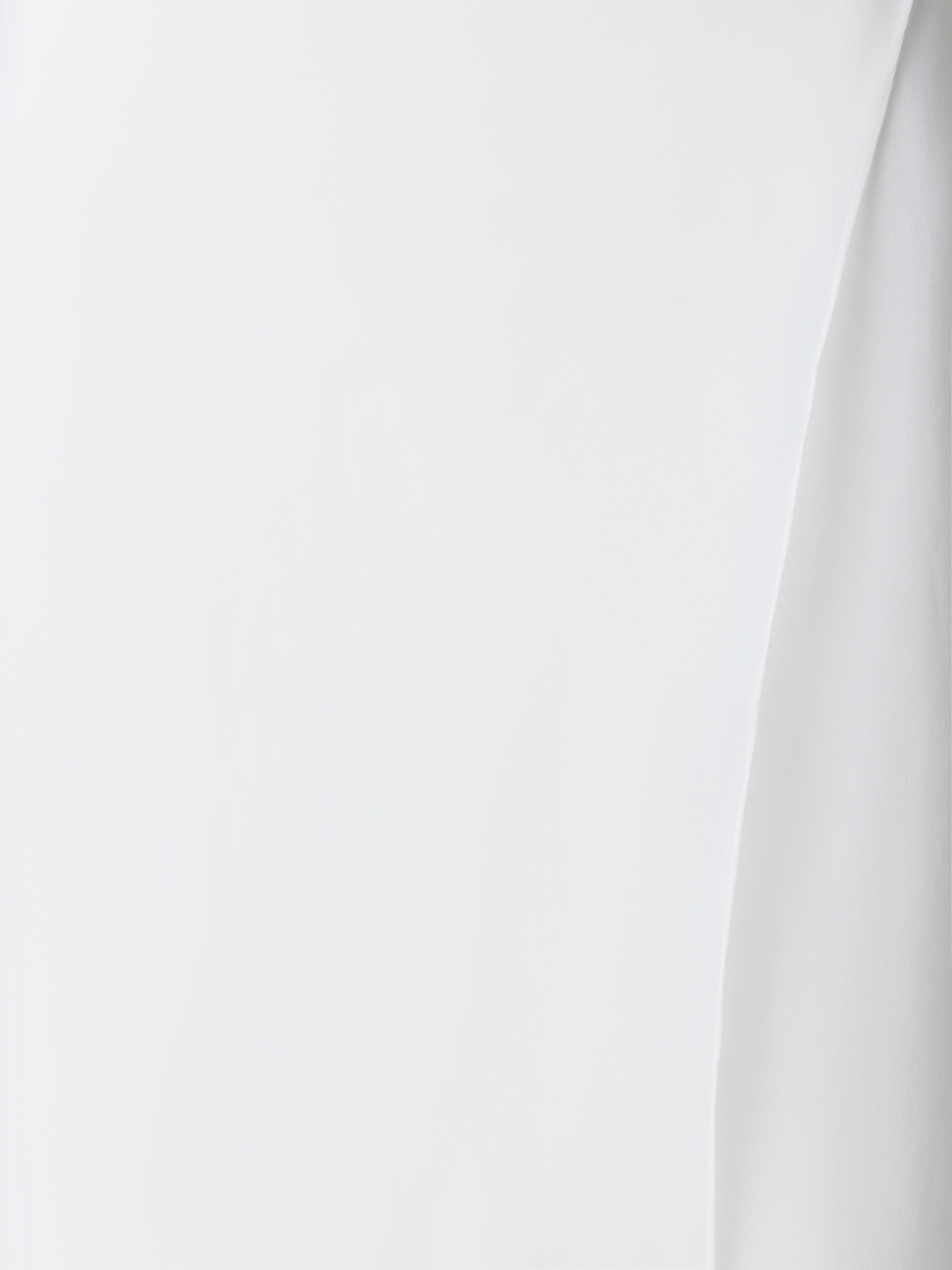 Designer Seidenrock mit Transparenter Organza-Schicht - Ecru - Weiss