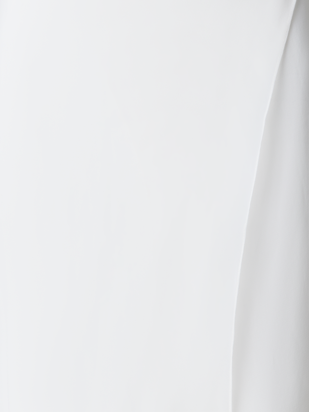 Designer Seidenrock mit Transparenter Organza-Schicht - Ecru - Weiss