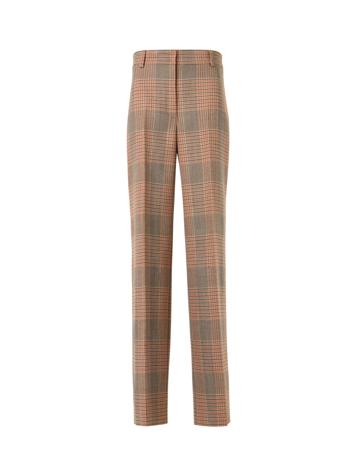 Designer Chiaro Wide-Leg Hose aus Glencheck auf schwerem Woll-Twill - Bunt
