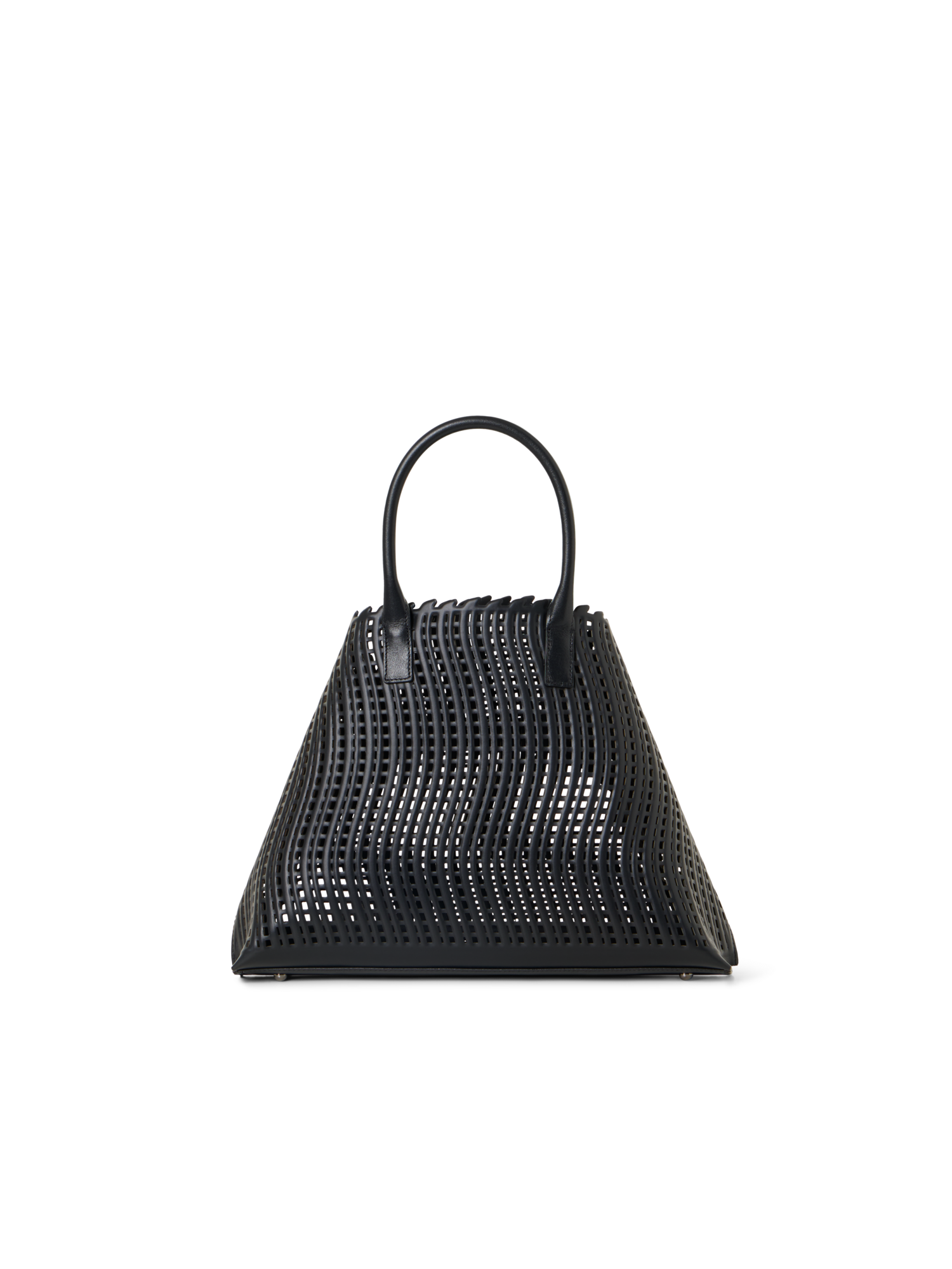 Designer Ai Small Top Handle Tote Bag - Schwarz