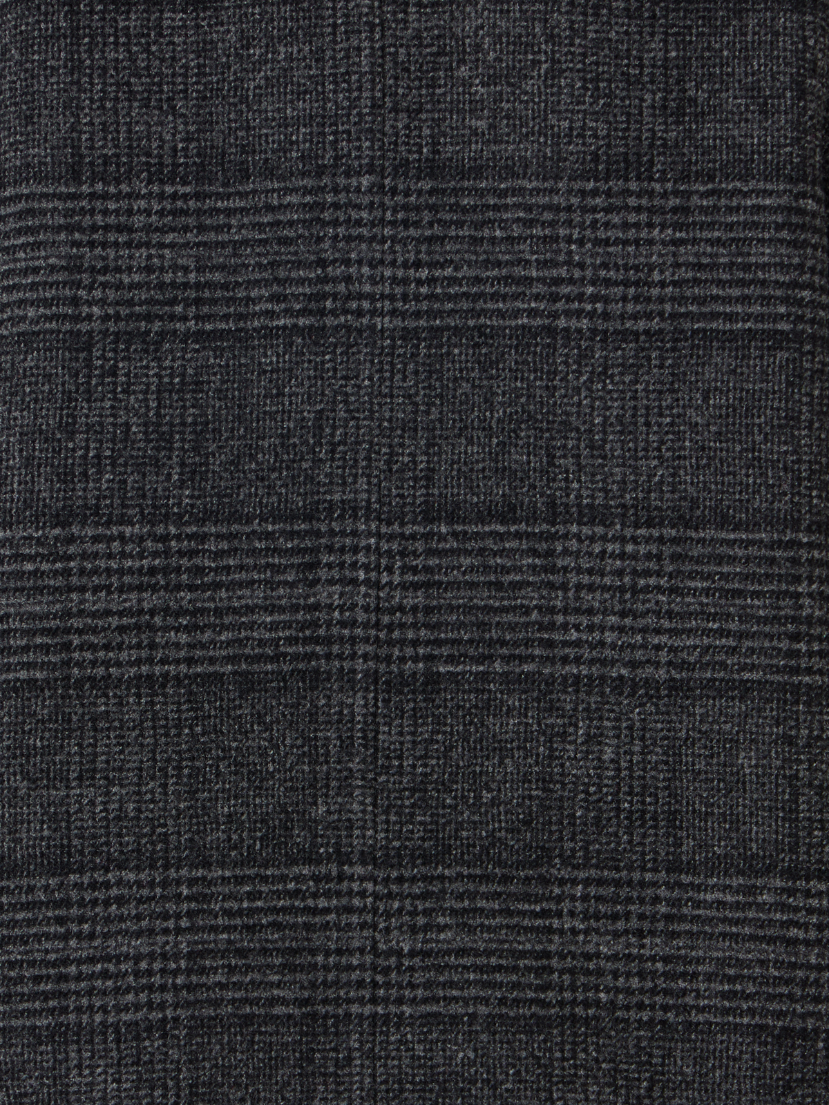 Designer Kurze A-Linien-Jacke mit Glencheck - Schwarz - Grau - Bunt