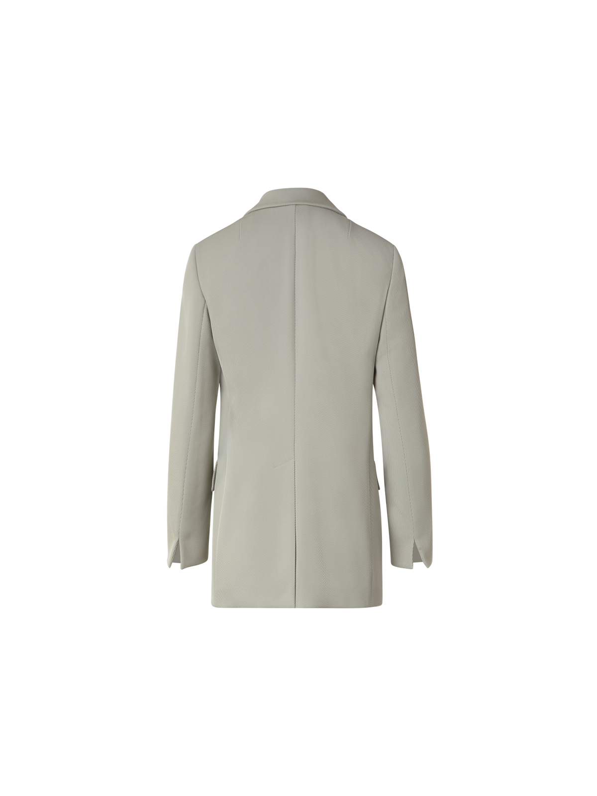 Designer Langer Boyfriend-Blazer aus Woll-Tricotine - Grün
