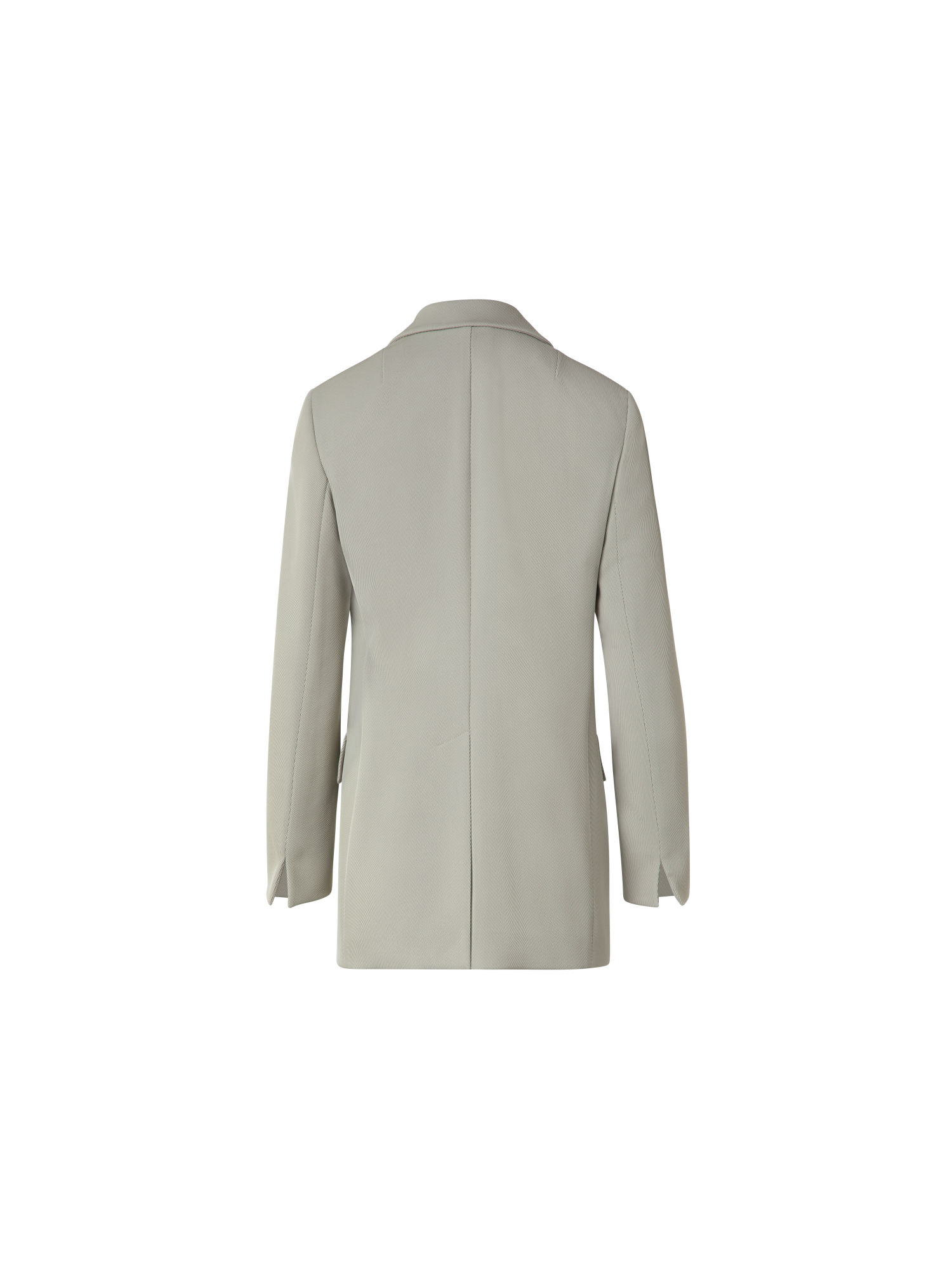 Designer Langer Boyfriend-Blazer aus Woll-Tricotine - Grün