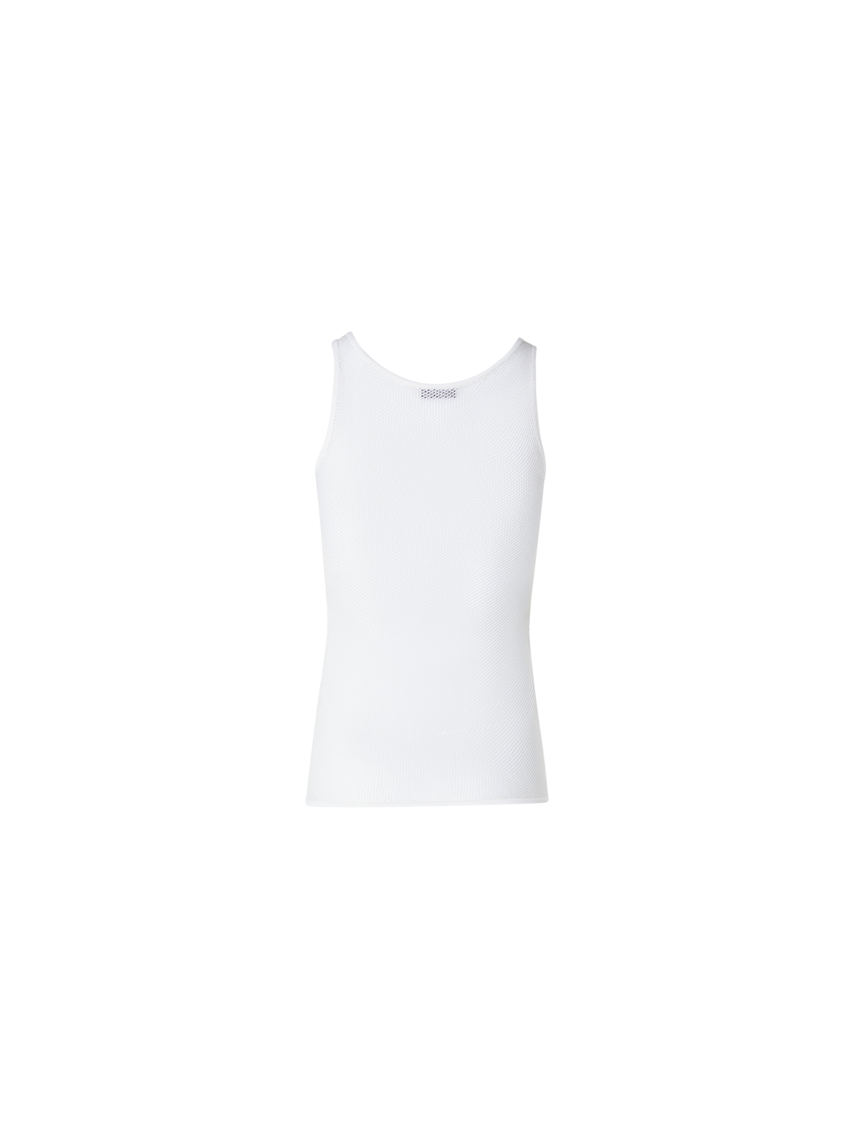 Designer Tanktop aus Seiden-Mesh-Strick - Ecru