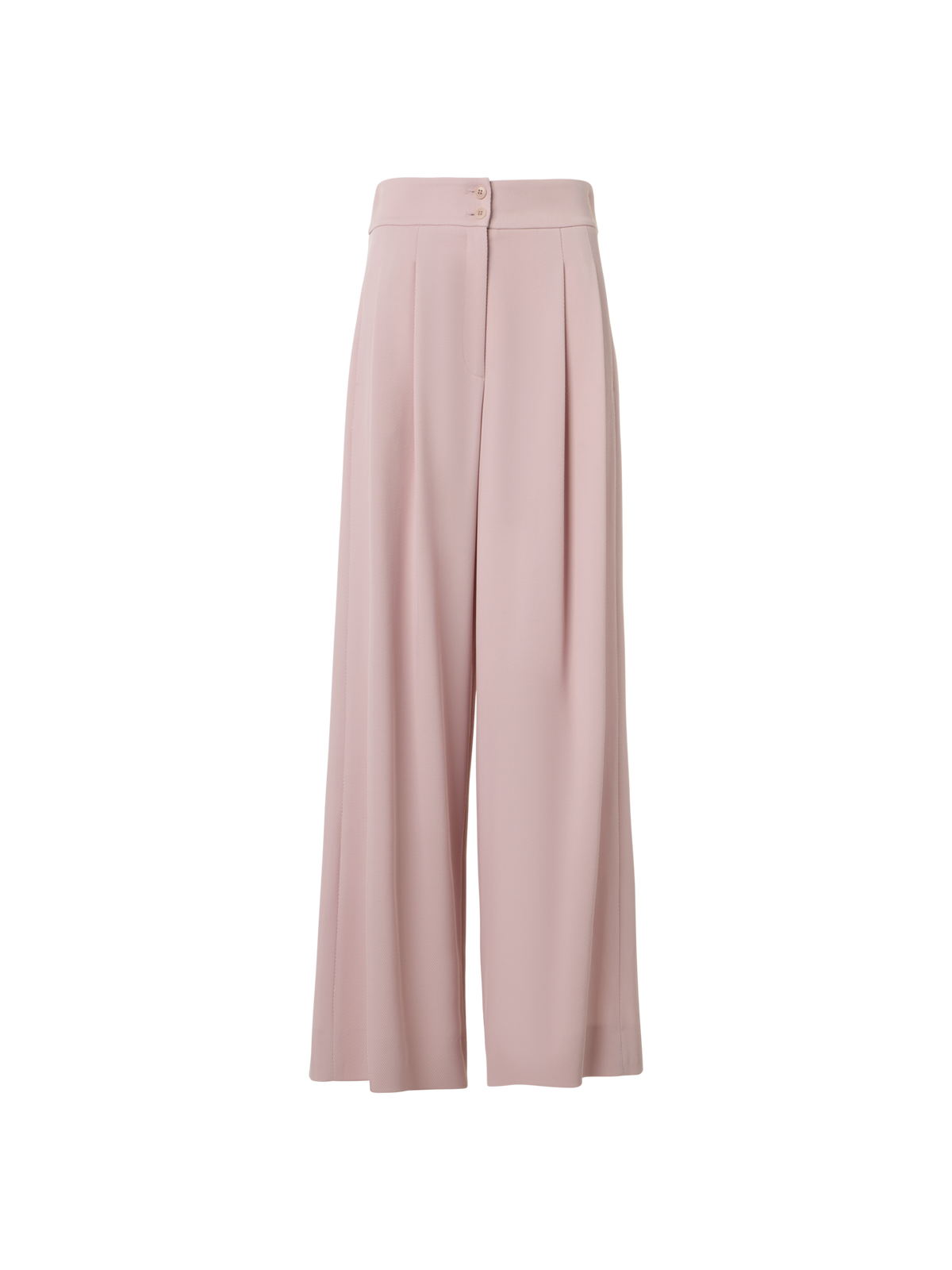 Designer Viscose-Linen Blend High-Waist Large Pleated Pants