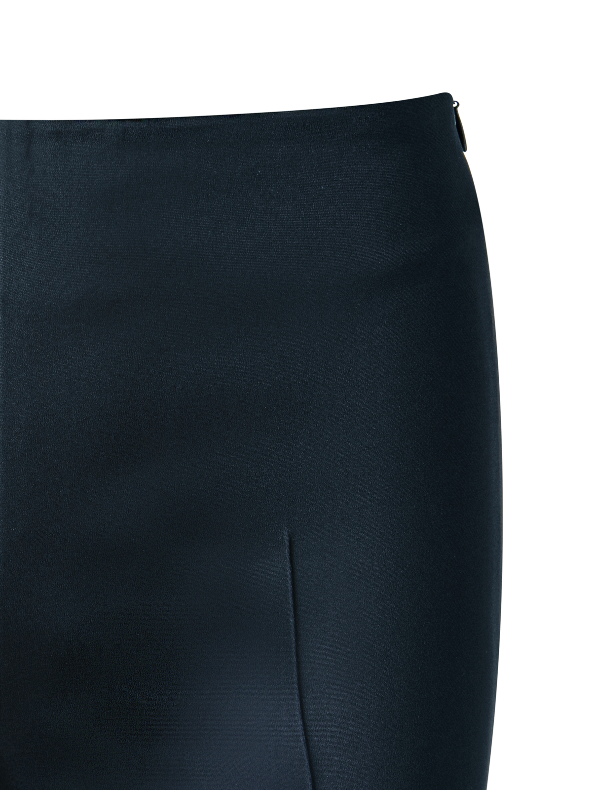 Designer Slim Hose aus Seiden-Stretch-Crêpe - Dunkelblau - Blau
