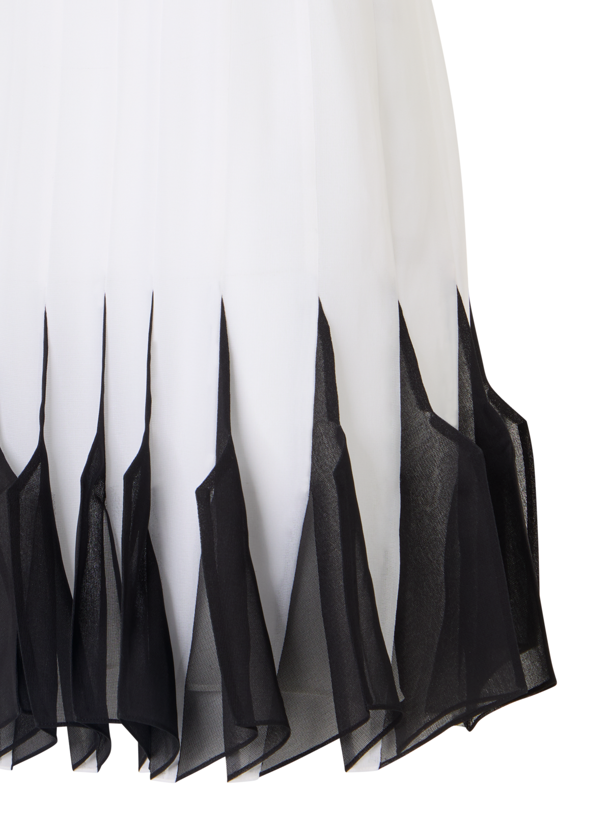 Designer Midikleid aus Seide mit High-Plains-Einsätzen - Ecru