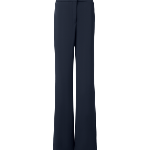 Gerade Laser-Cut-Hose mit elastischer Taille