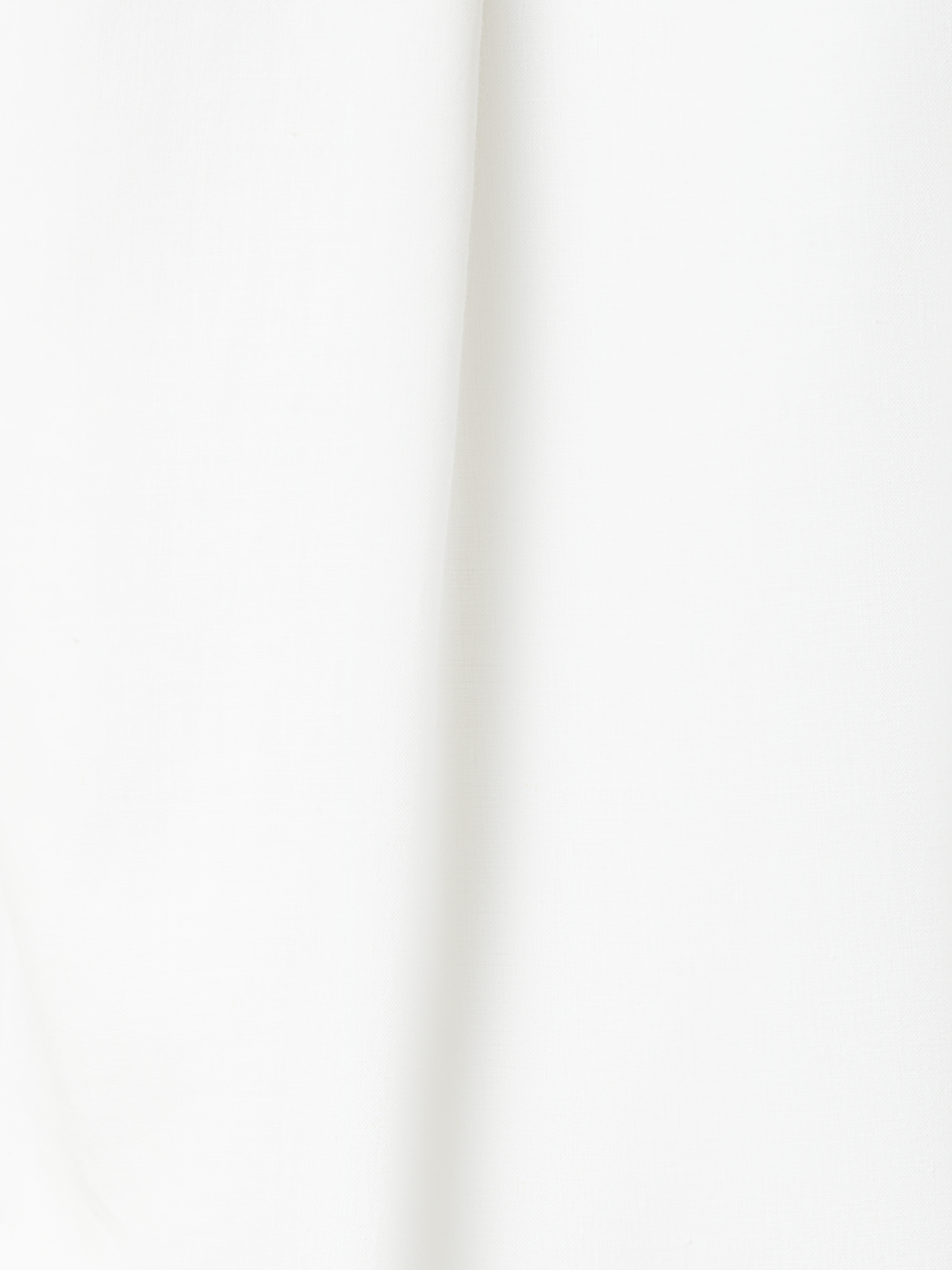 Designer Cropped-Bluse aus gewaschenem Leinen - Ecru - Weiss
